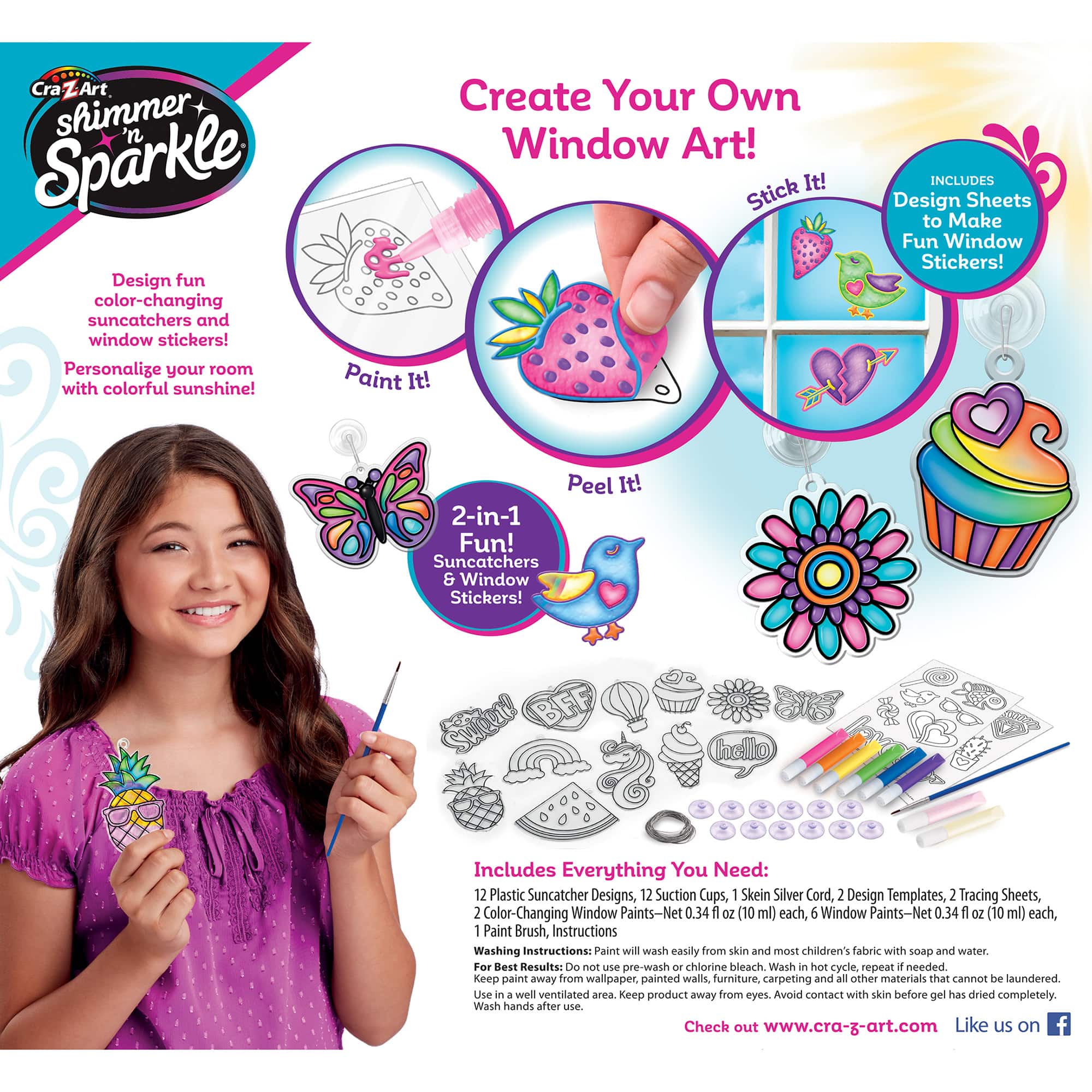 Cra-Z-Art&#xAE; Shimmer &#x27;n Sparkle Color Change Window Art