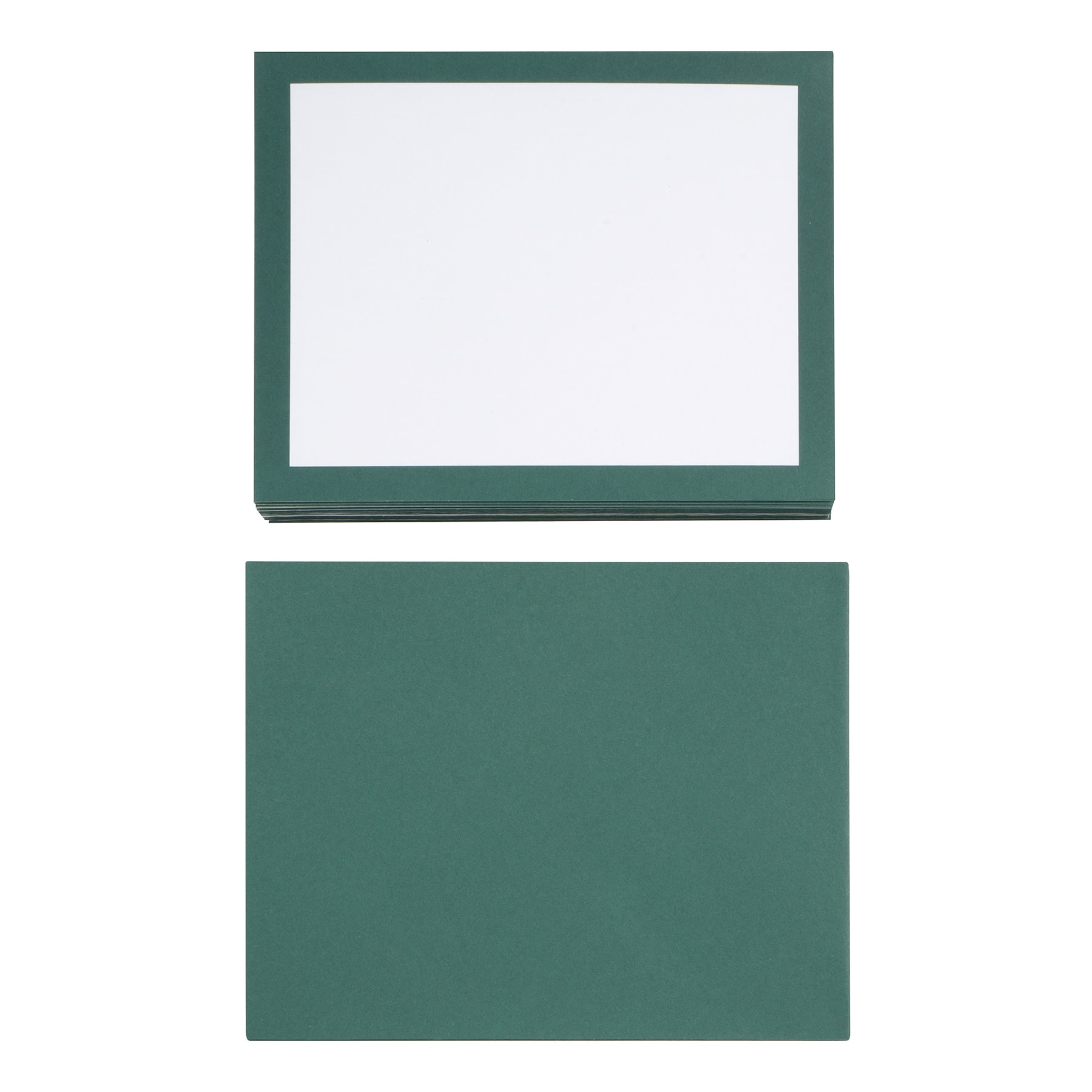 4.25&#x22; x 5.5&#x22; Green Border Cards &#x26; Envelopes, 24ct. by Recollections&#x2122;