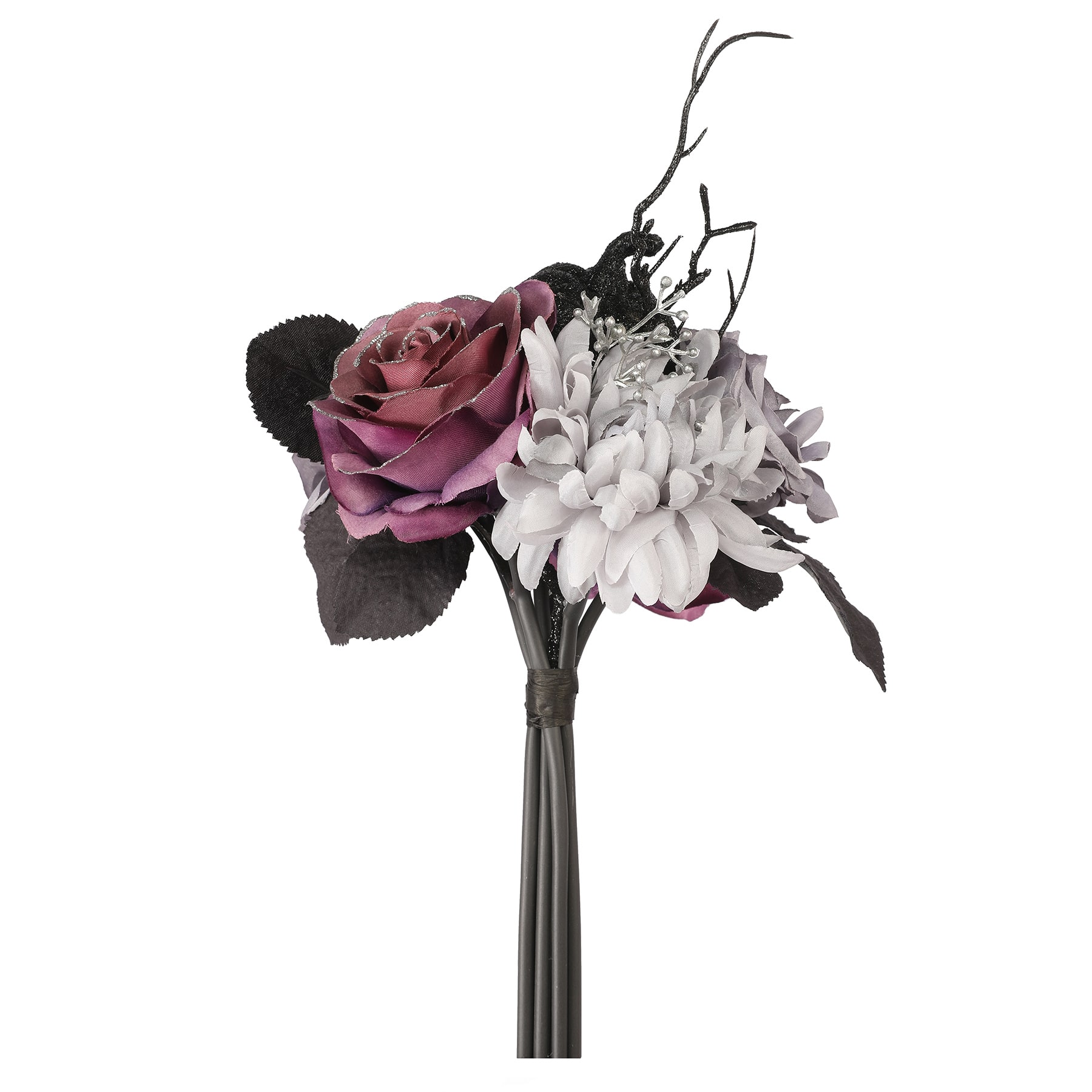10" Gray & Purple Rose & Mum Bouquet by Ashland®