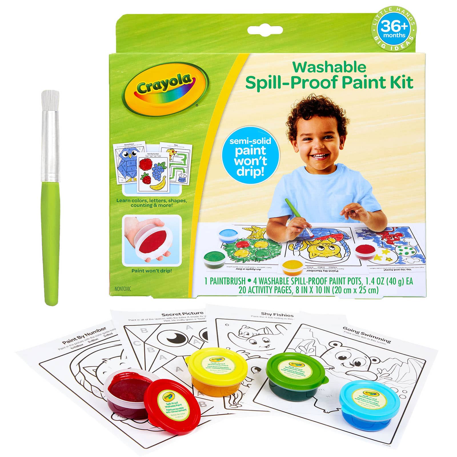 Crayola® Washable Spill-Proof Paint Kit