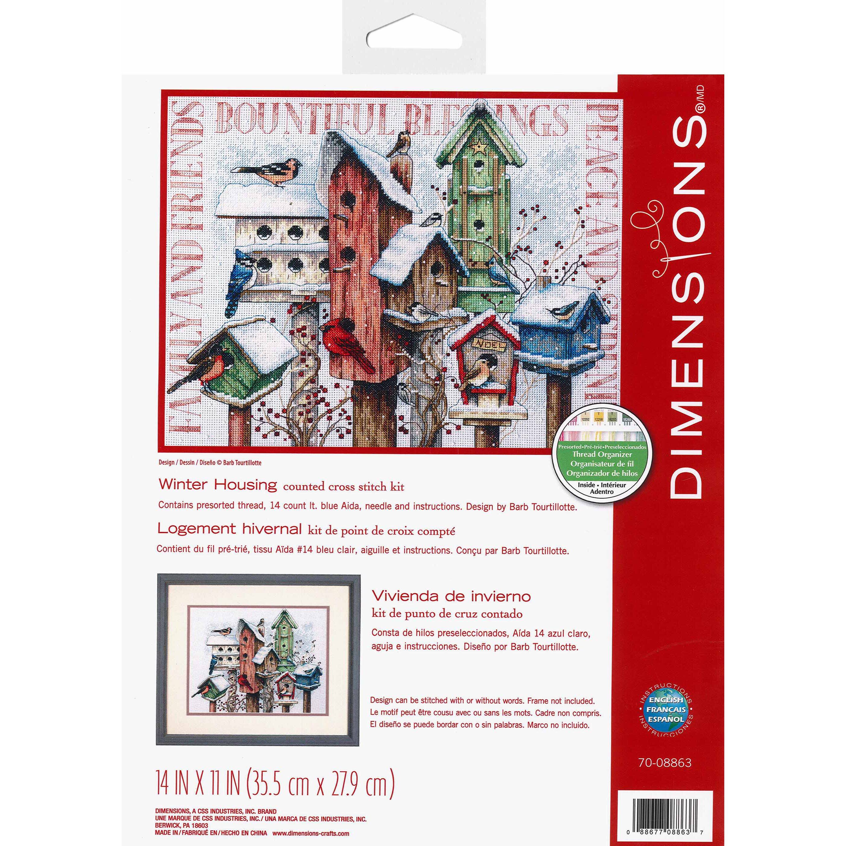 Dimensions Winter Housing Cross Stitch Kit - D615950S - Arts and Crafts Find the Dimensions Winter Housing Cross Stitch Ki sku D615950S