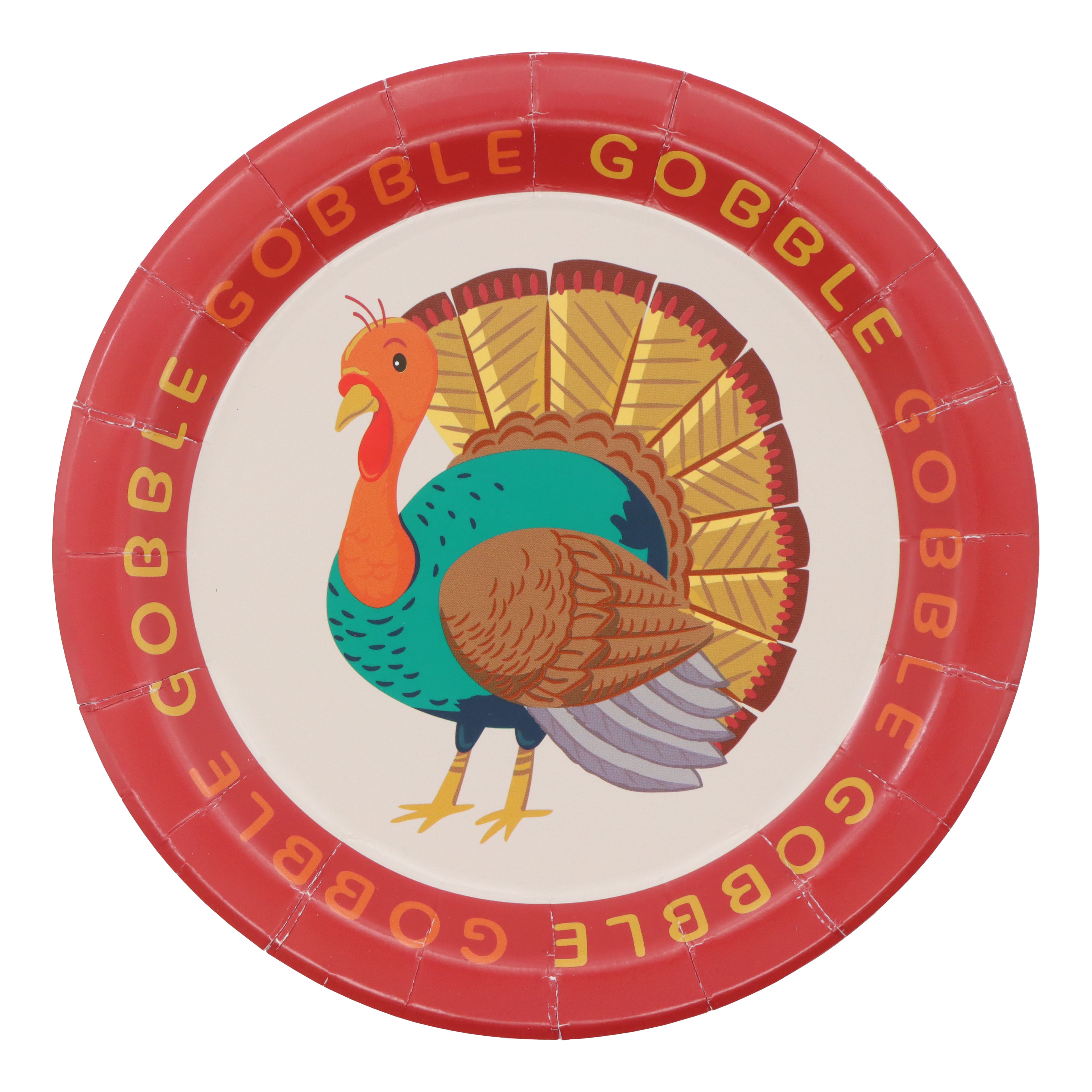 7&#x22; Thanksgiving Turkey Paper Plates, 12ct. by Celebrate It&#x2122;