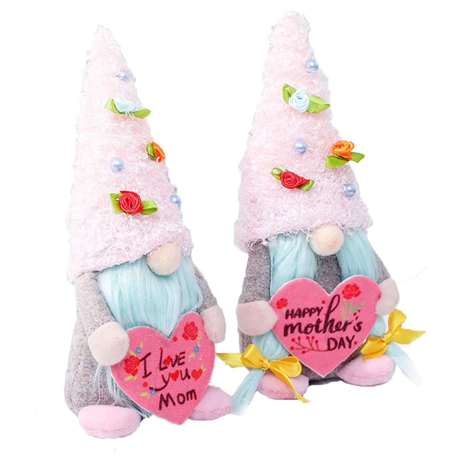 Santa&#x27;s Workshop 8&#x22; Mother&#x27;s Day Gnome Decoration Set