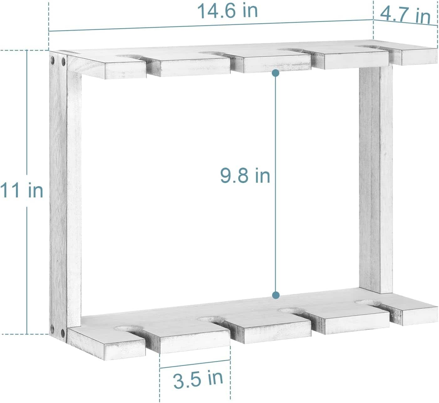 NEX&#x2122; Wall Mounted Wine Glass Stemware Rack Holder Hanger, 2ct.