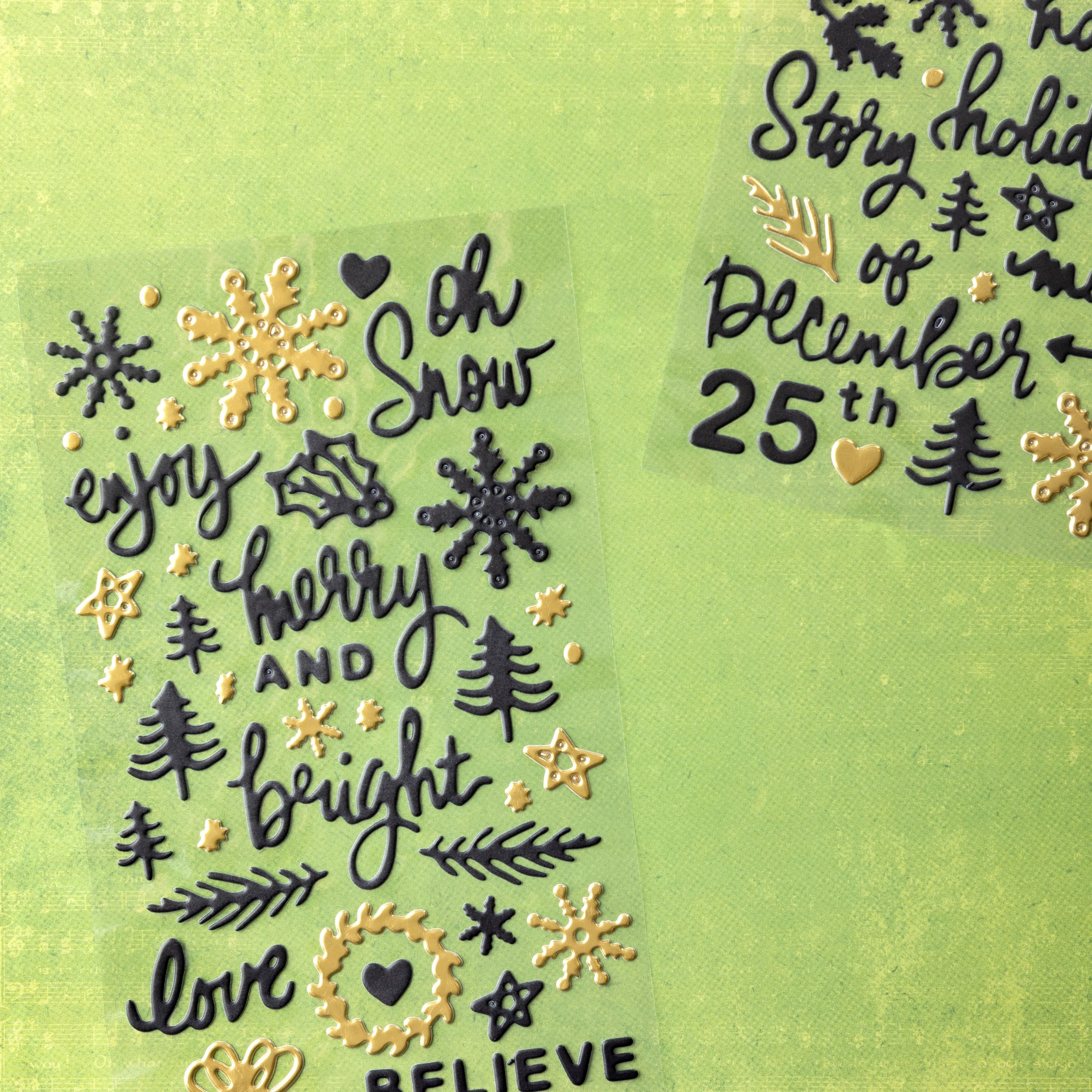 Vicki Boutin Evergreen &#x26; Holly Joyful Phrase Thickers&#x2122; Stickers
