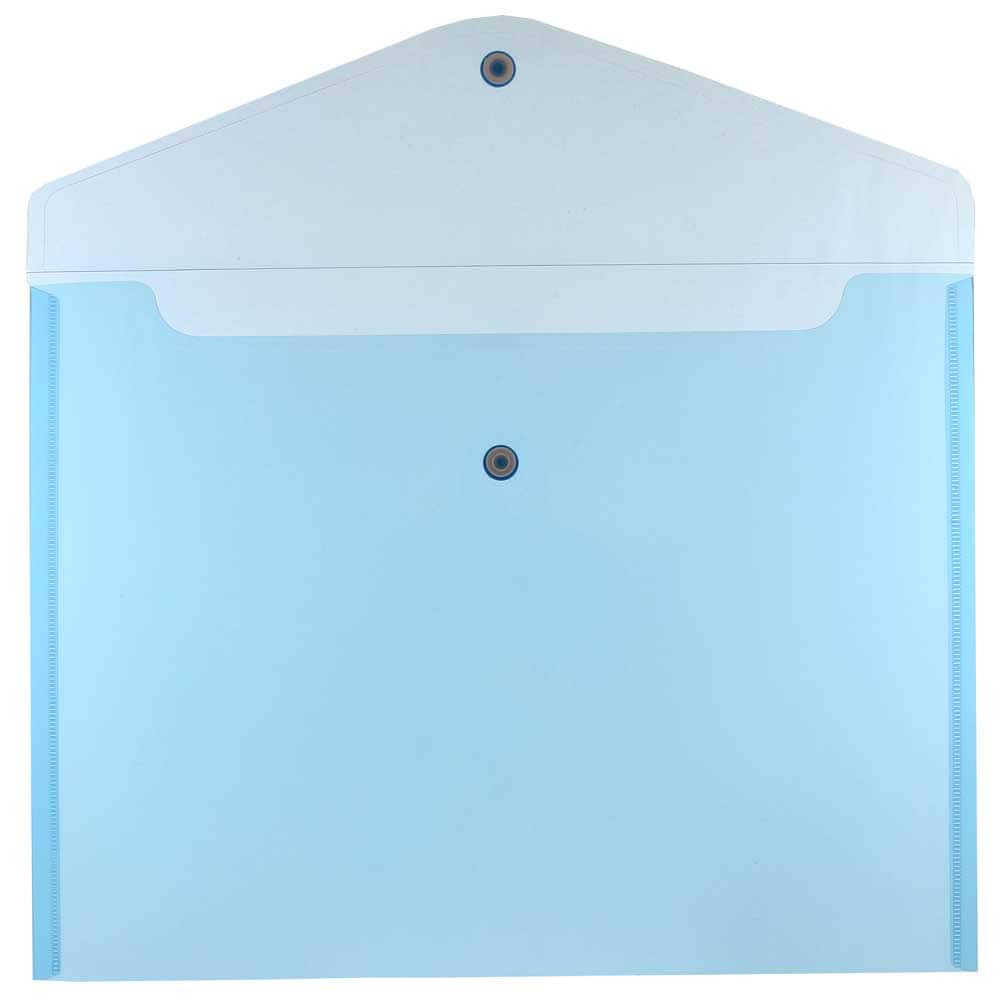 JAM Paper 9.75" x 13" Plastic Snap Closure Envelopes, 12ct.