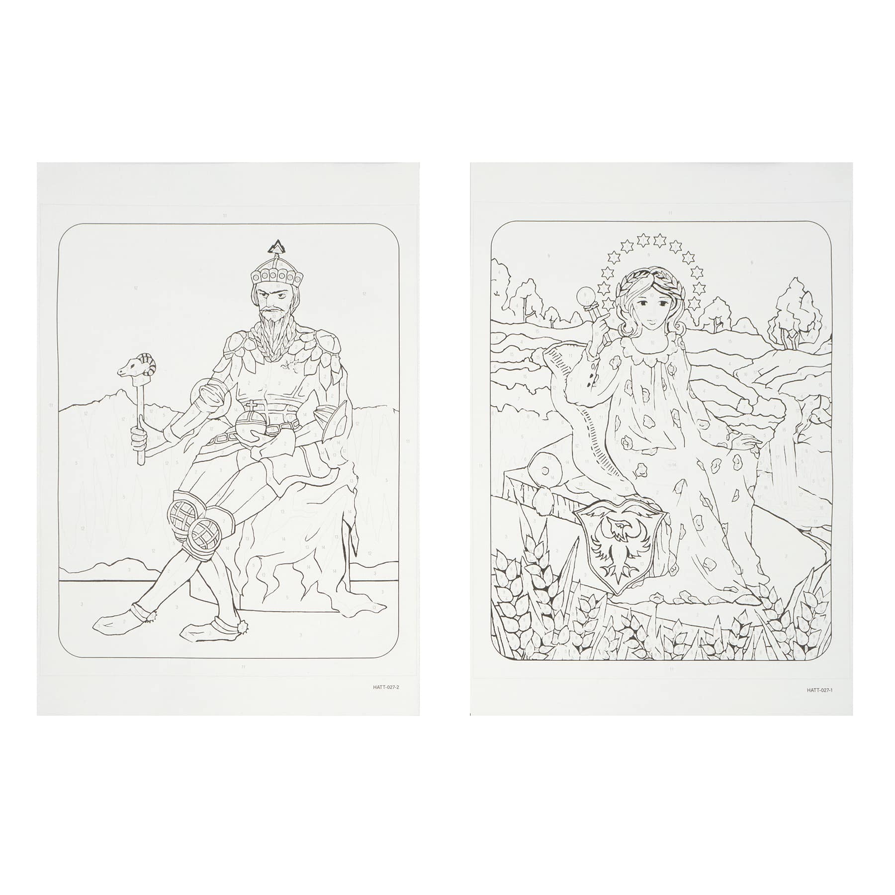 8&#x22; x 10&#x22; Emperor &#x26; Empress Tarot Paint-by-Number Kit by Artist&#x27;s Loft&#xAE;