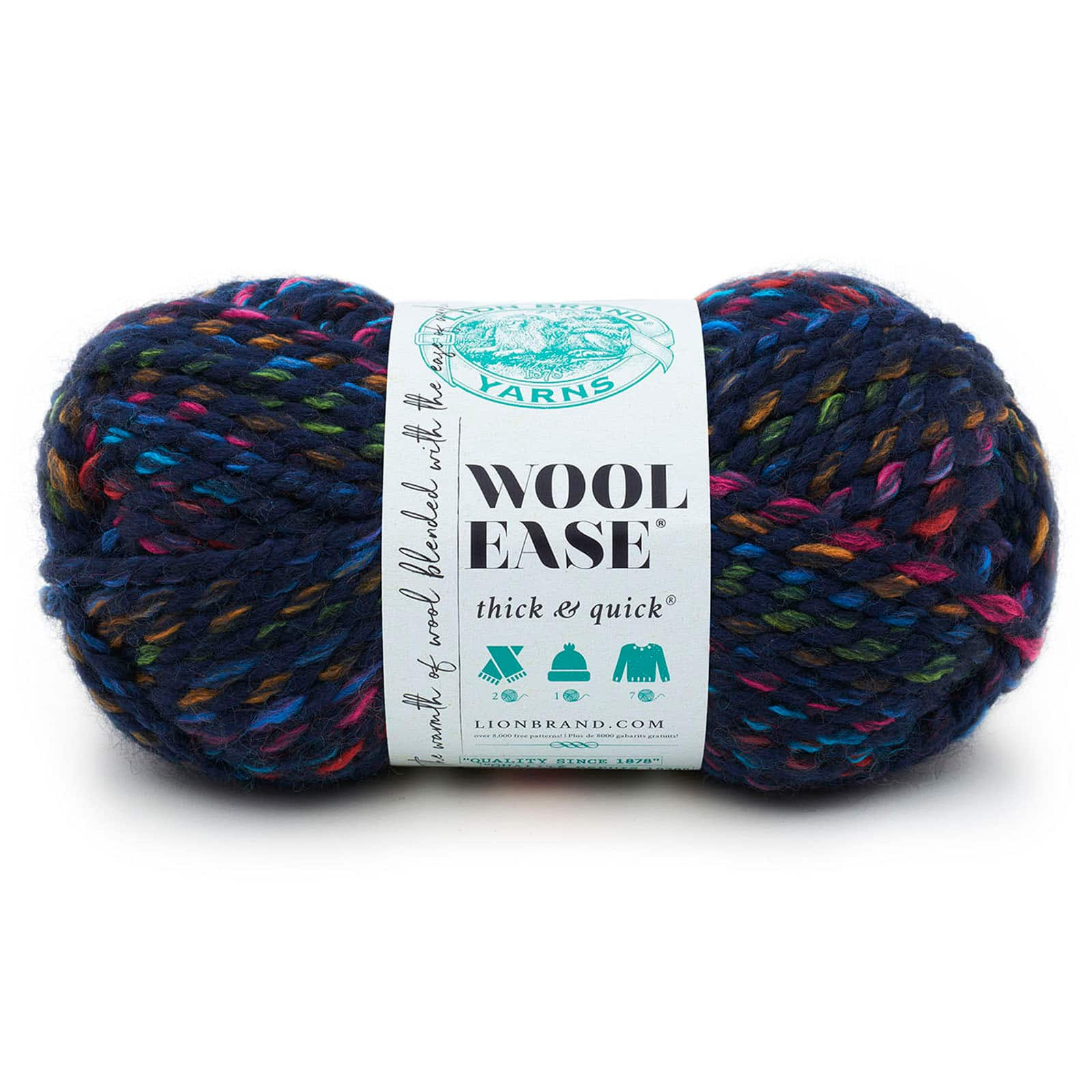 15 Pack: Lion Brand® Wool-Ease® Thick & Quick® Yarn, Prints, Stripes &  Metallics 