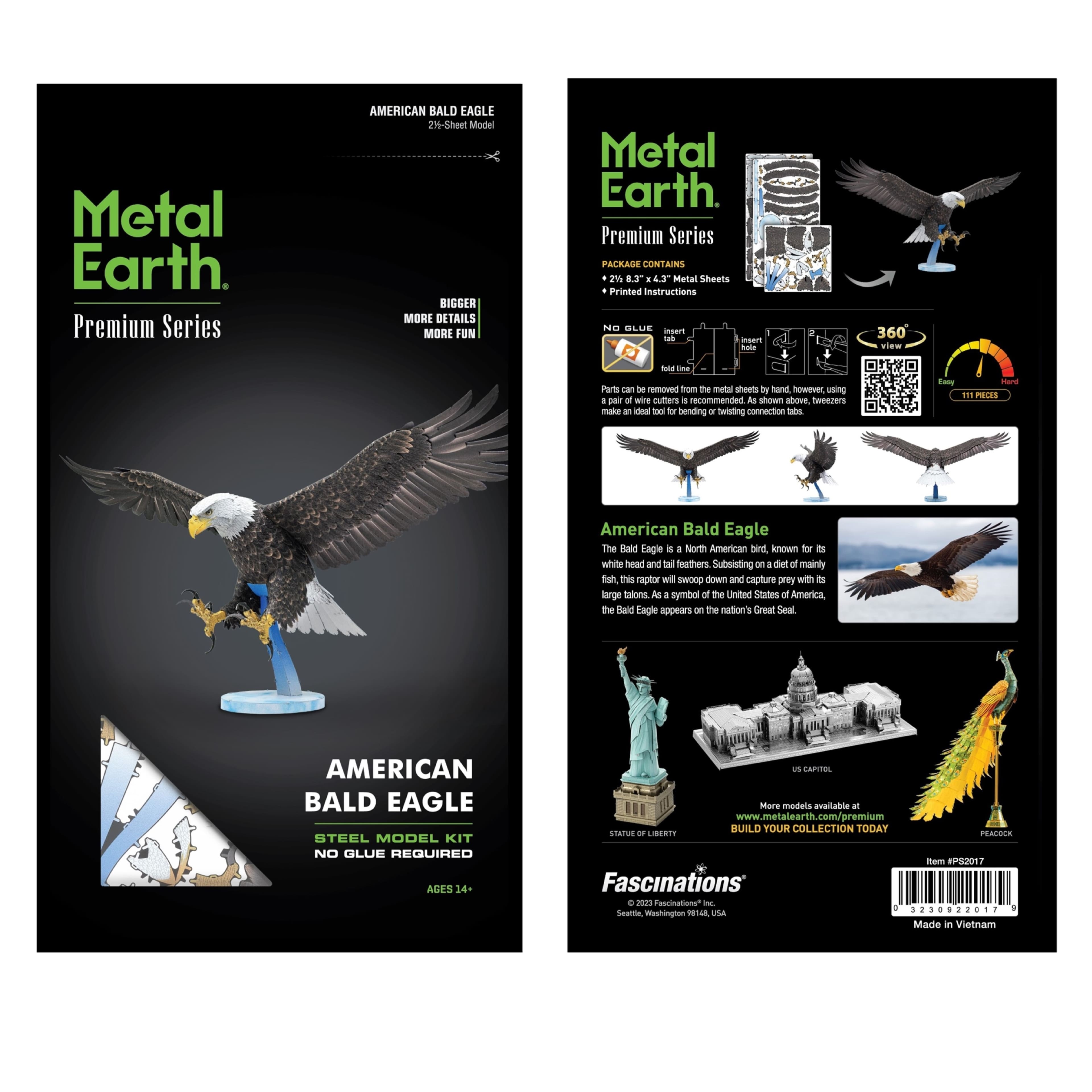 Metal Earth&#xAE; Premium Series American Bald Eagle Steel Model Kit