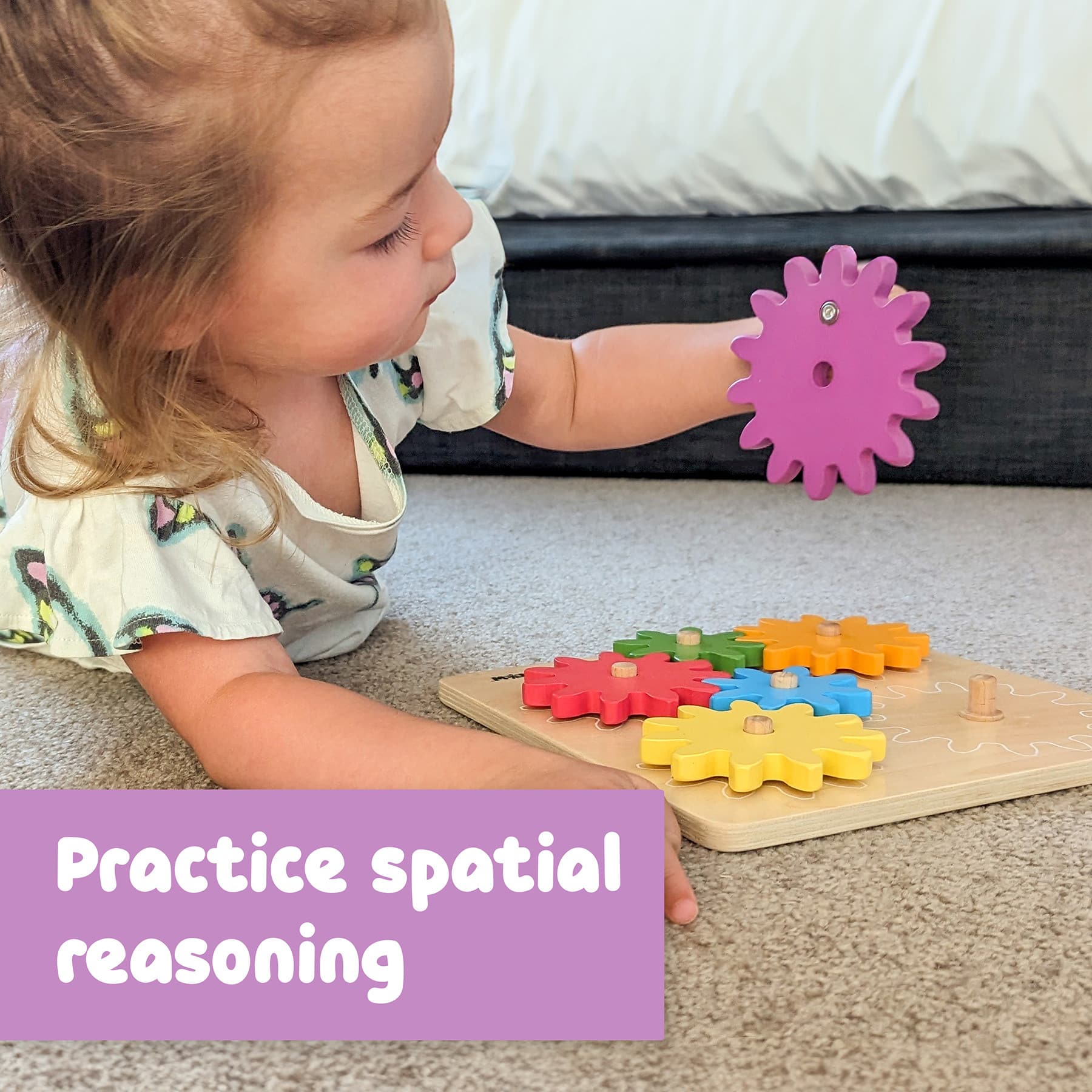 Spark & Wow™ Spinny Gears Wooden Puzzle Board Kit