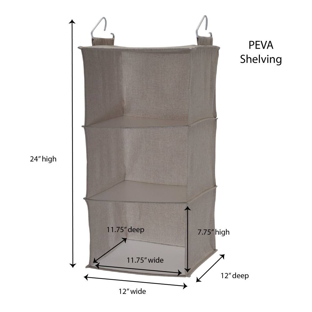 Household Essentials 3 Shelf Hanging Closet Organizer