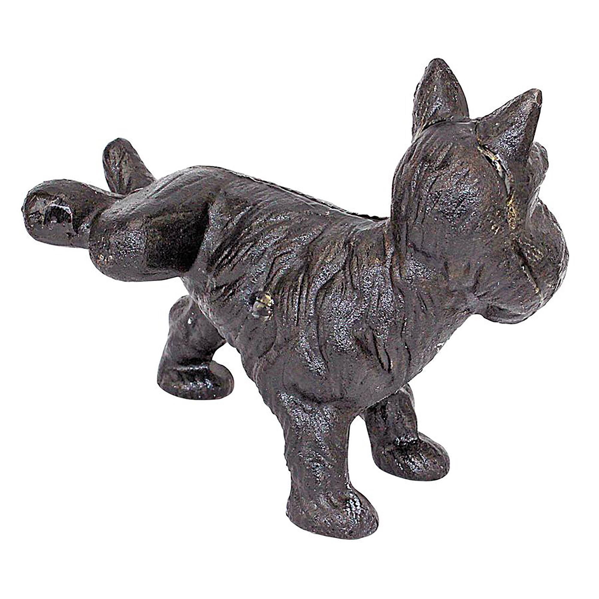 Design Toscano 7&#x22; Naughty Scotty Dog Die-Cast Iron Bookend &#x26; Doorstop