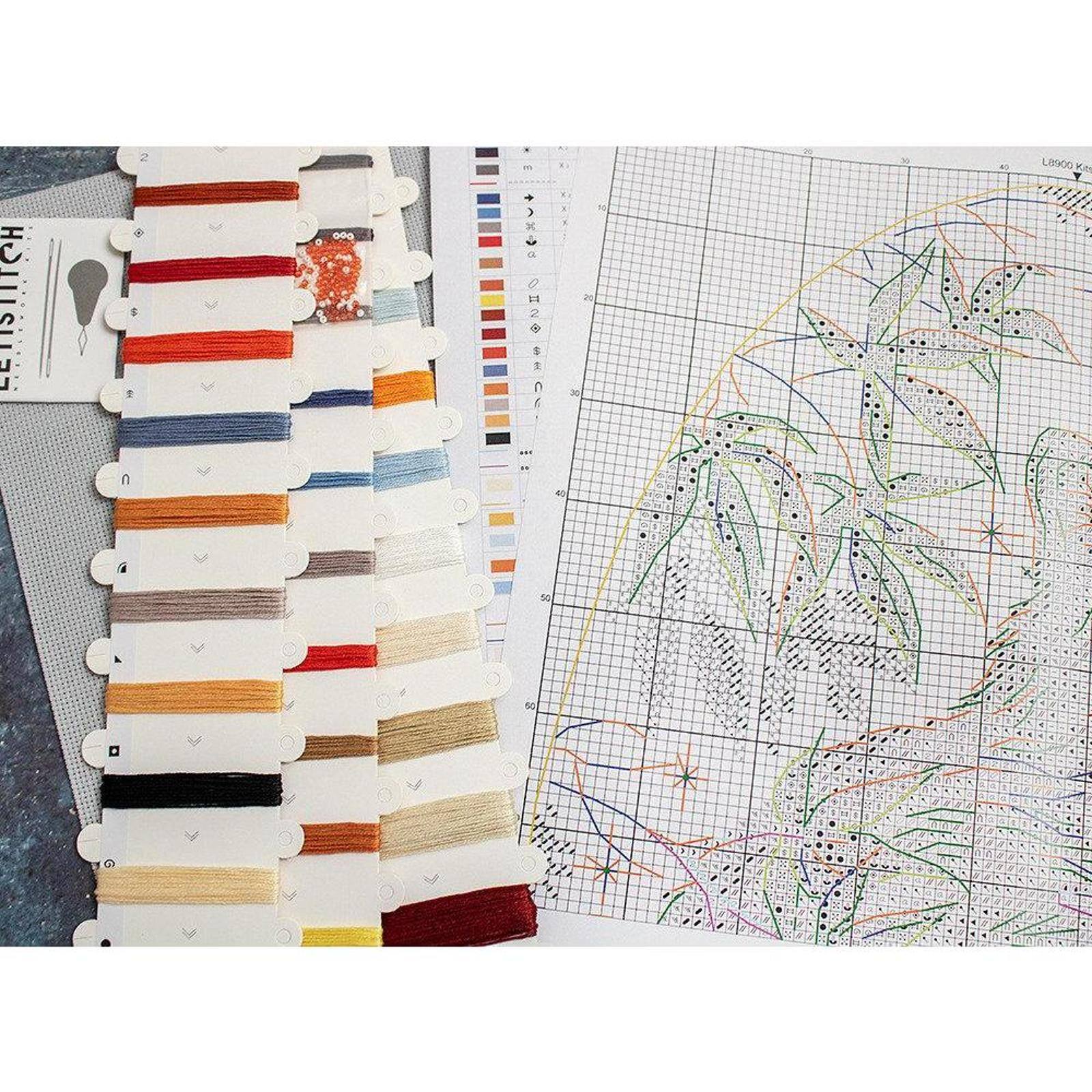 LetiStitch Kitsune Counted Cross Stitch Kit