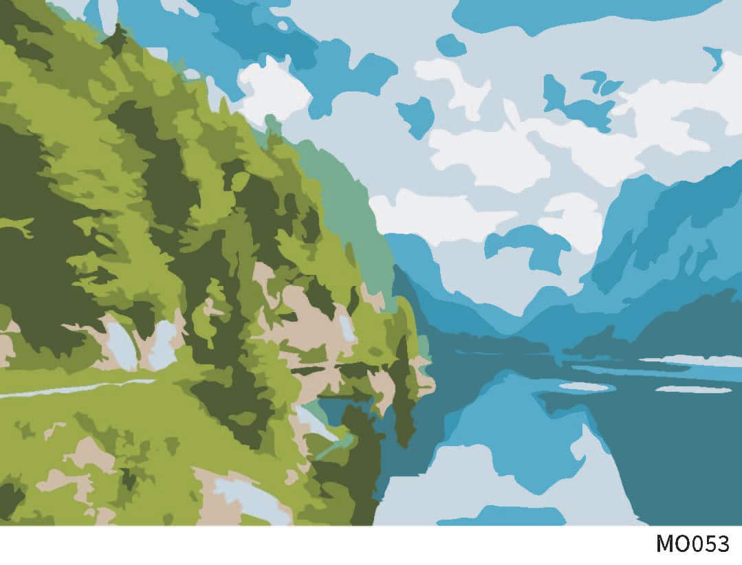 Mountain Paint-by-Number Framed Mini KIt by Artist's Loft®