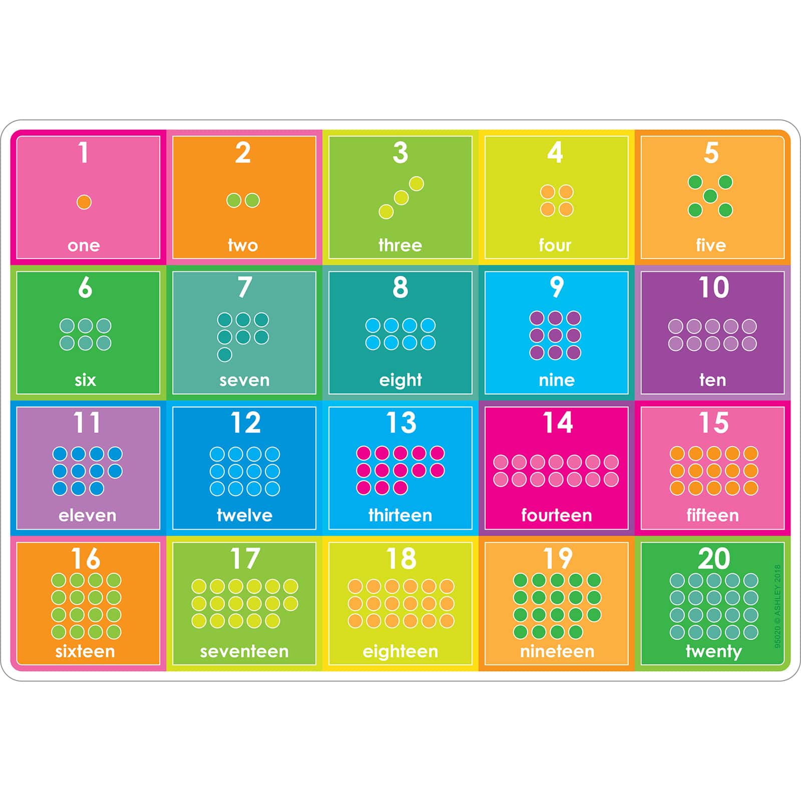Buy the Smart Poly™ ABC & Numbers Learning Mats, 10ct. at
