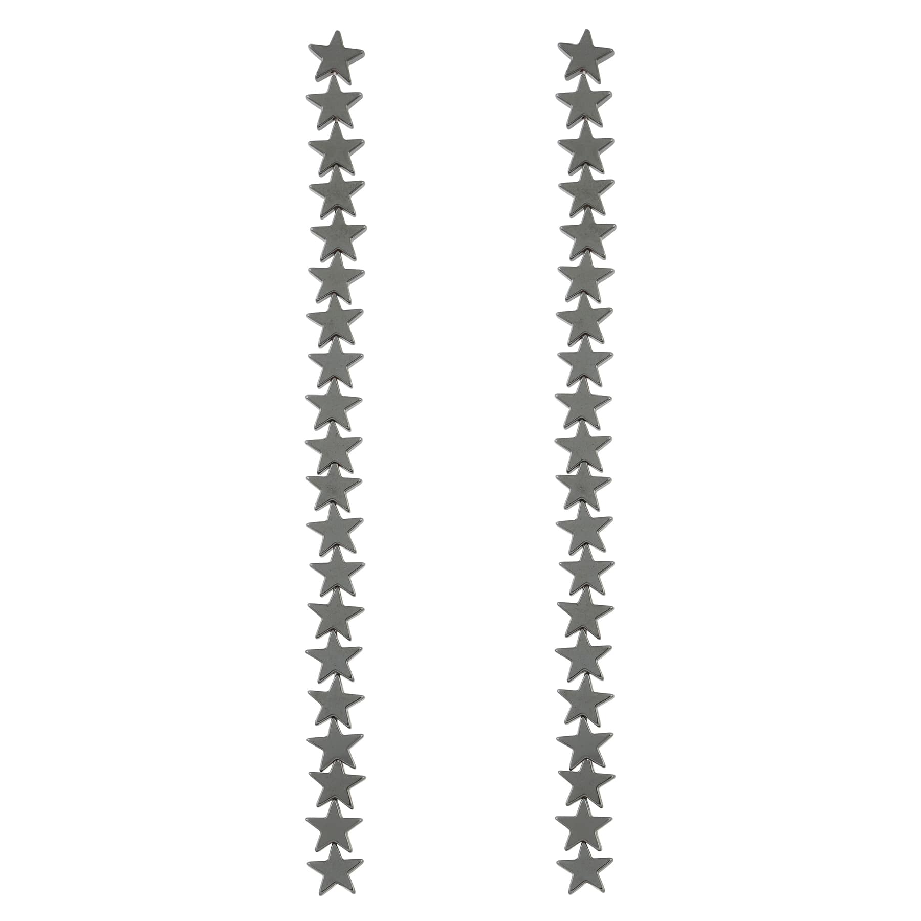 12 Pack: Black Hematite Star Beads, 8mm by Bead Landing™