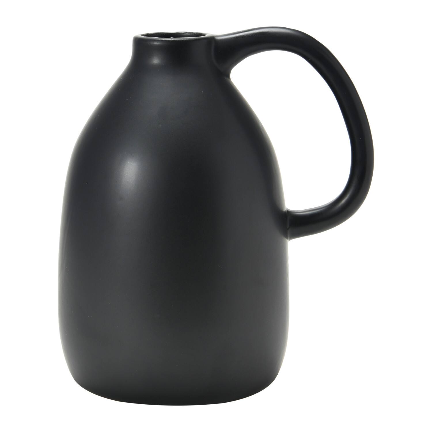 Hello Honey® 8" Matte Black Dolomite Vase