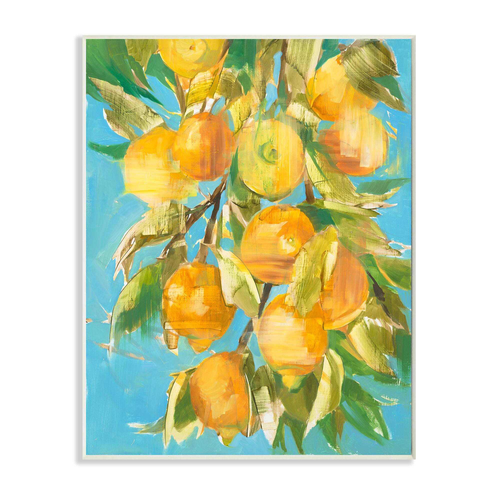 Stupell Industries Ripe Lemon Tree Wall Plaque
