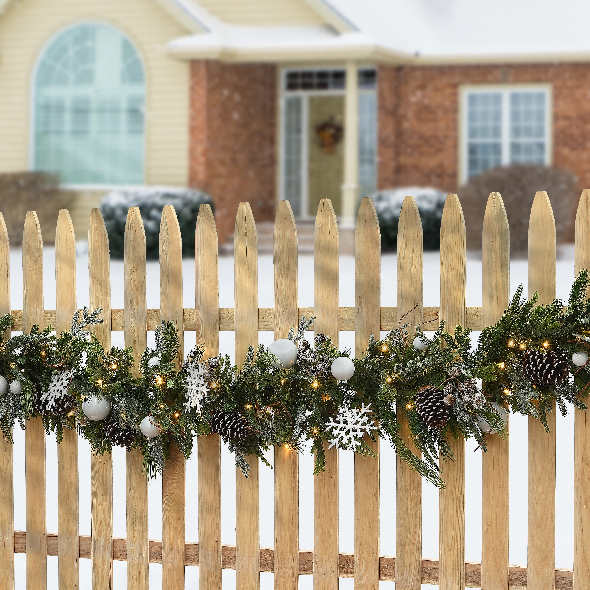 9ft. Pre-Lit Alpine Collection Decorated Garland