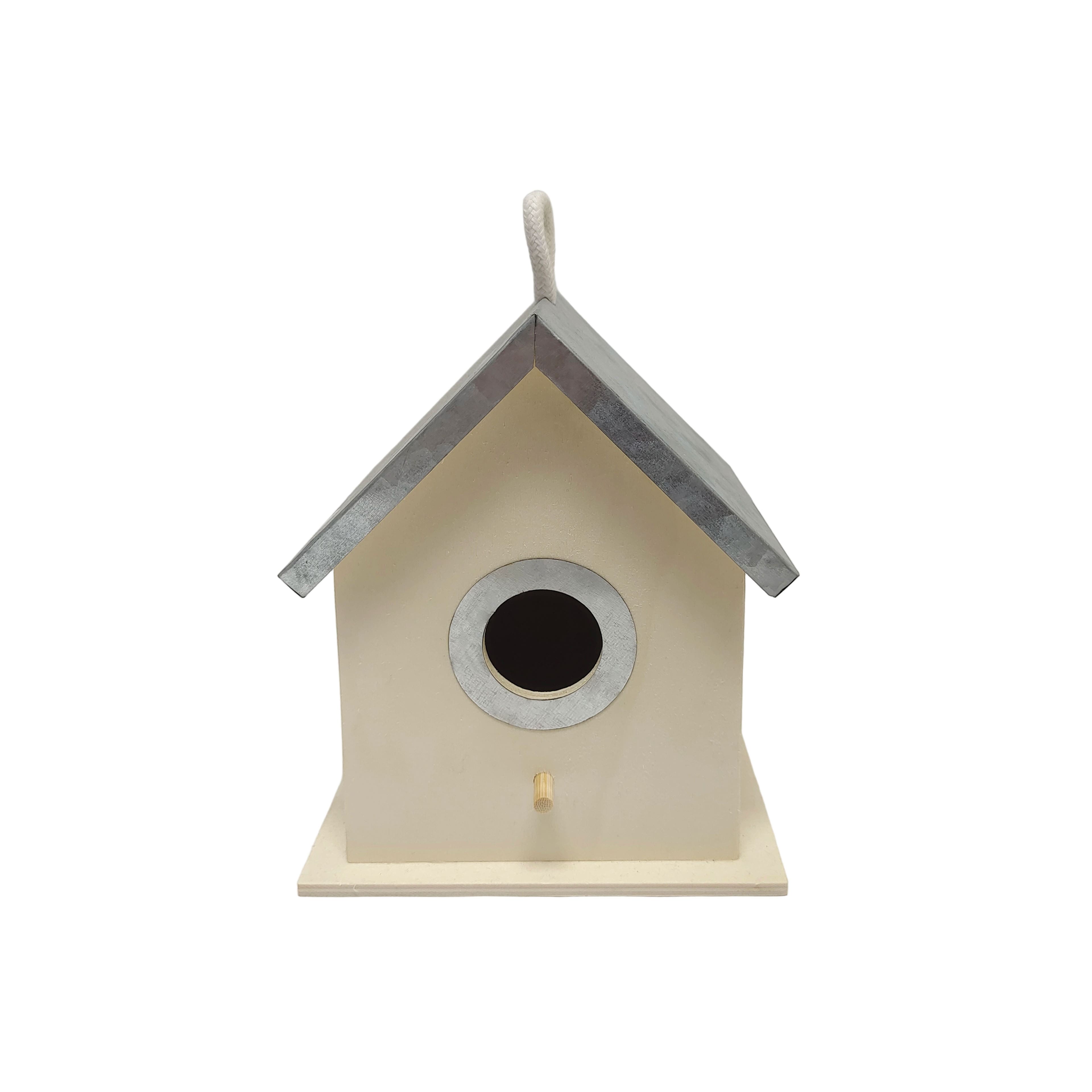 7&#x22; Unfinished Plywood Birdhouse by Make Market&#xAE;