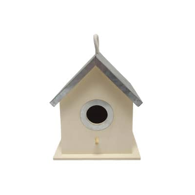 7" Unfinished Plywood Birdhouse by Make Market®