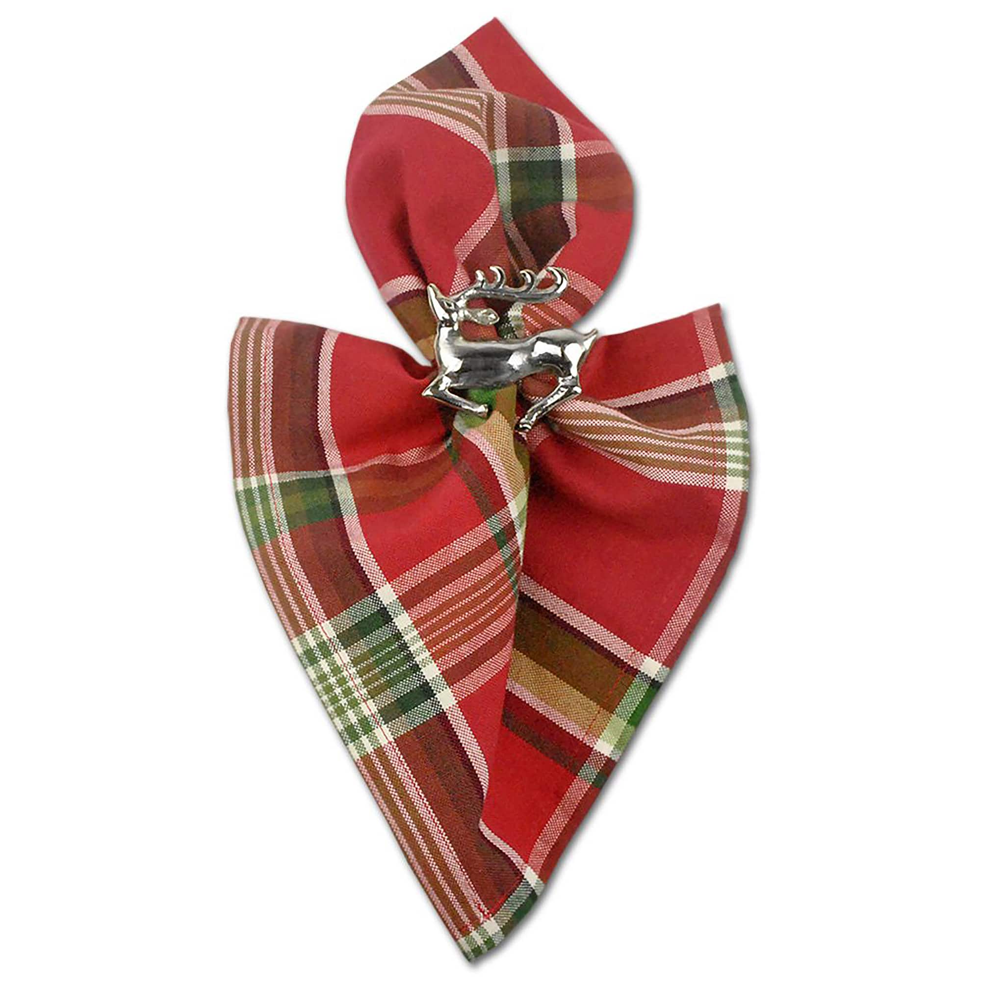 DII&#xAE; Silver Stag Napkin Rings, 6ct.