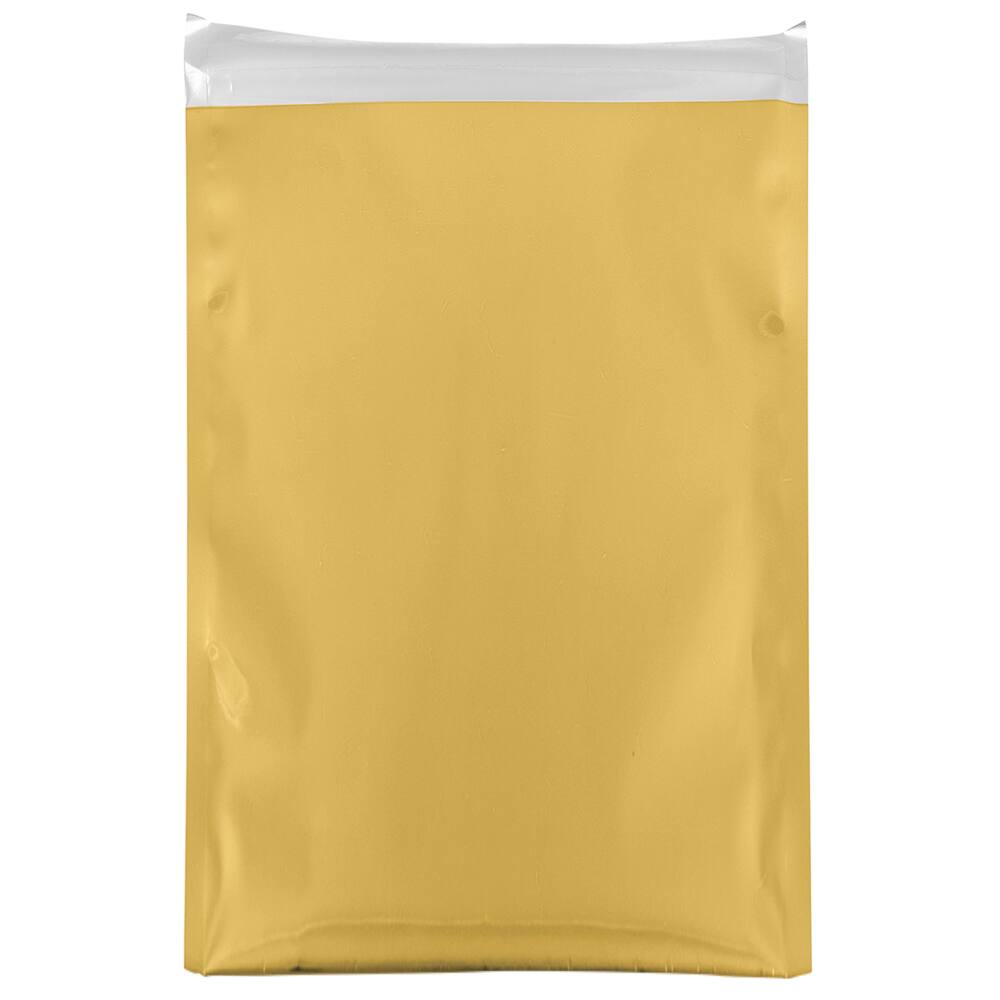 JAM Paper 12" x 18" Gold Foil Open End Envelopes with Self Adhesive Closure, 25ct.