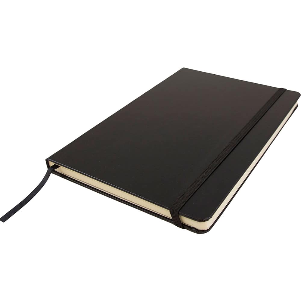 JAM Paper Large Hardcover Notebook with Elastic Band