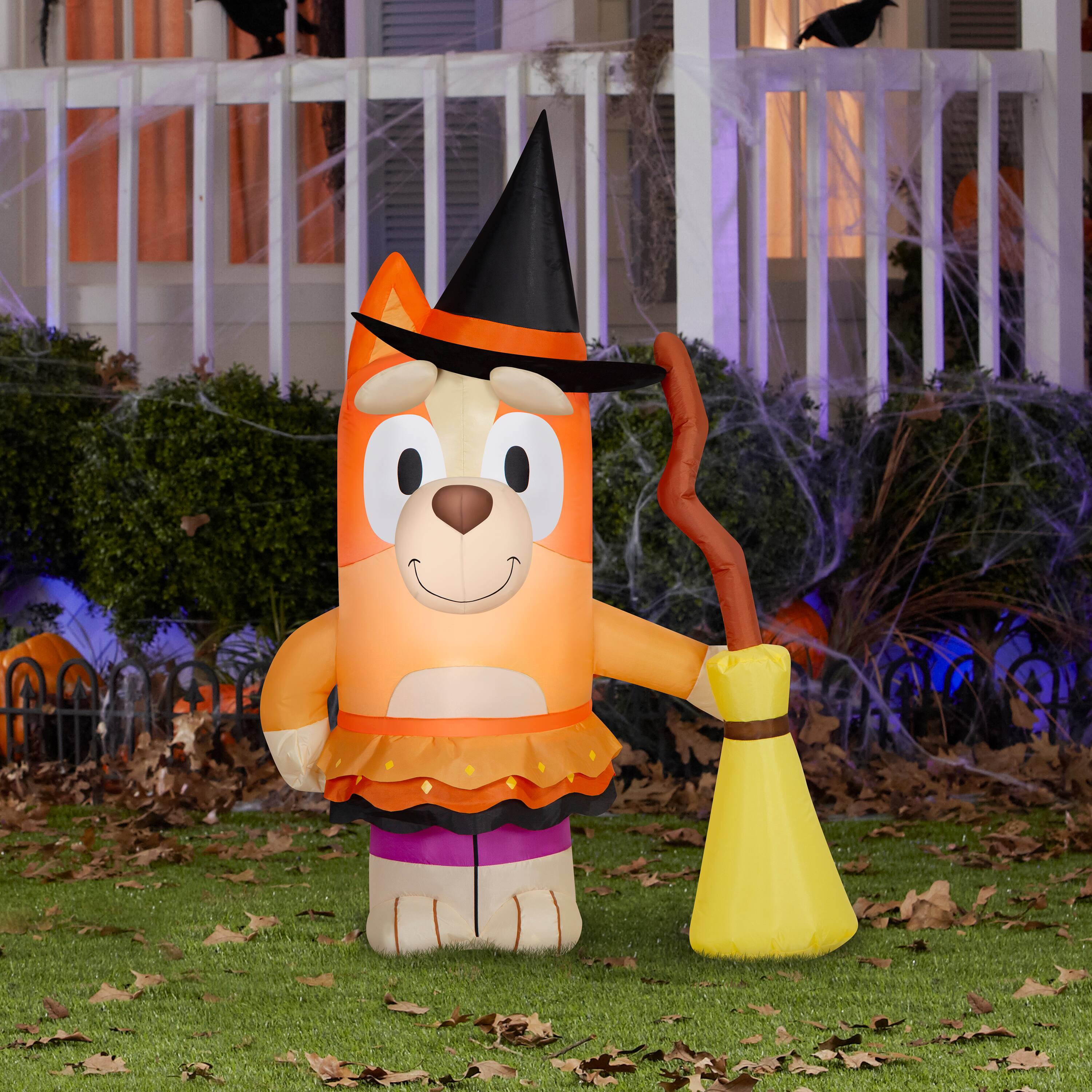 3.5ft. Airblown&#xAE; Inflatable Halloween Bingo in Witch Costume