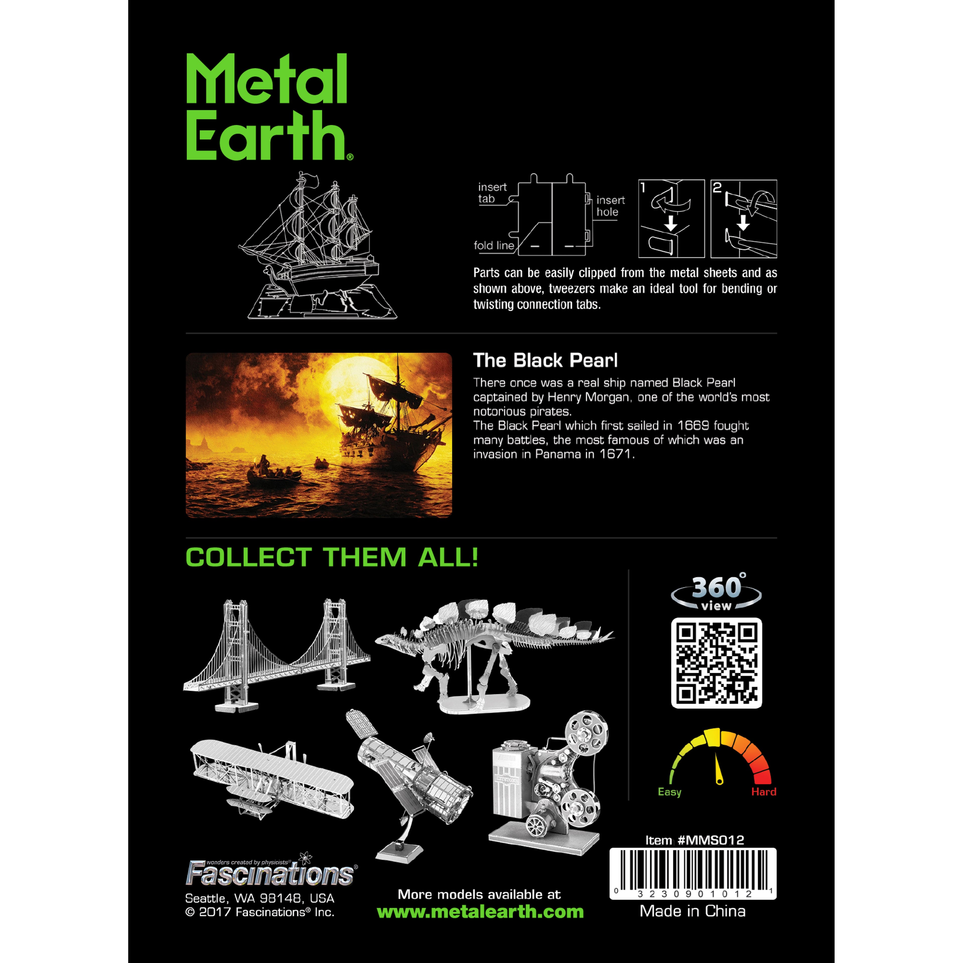 Metal Earth&#xAE; The Black Pearl Steel Model Kit