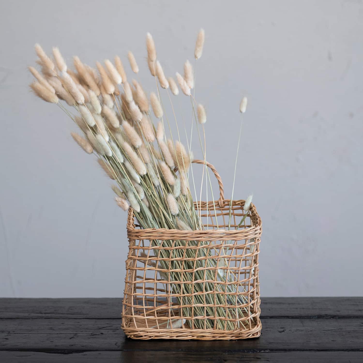 Hello Honey&#xAE; Natural Woven Rattan Wall Hanging Basket