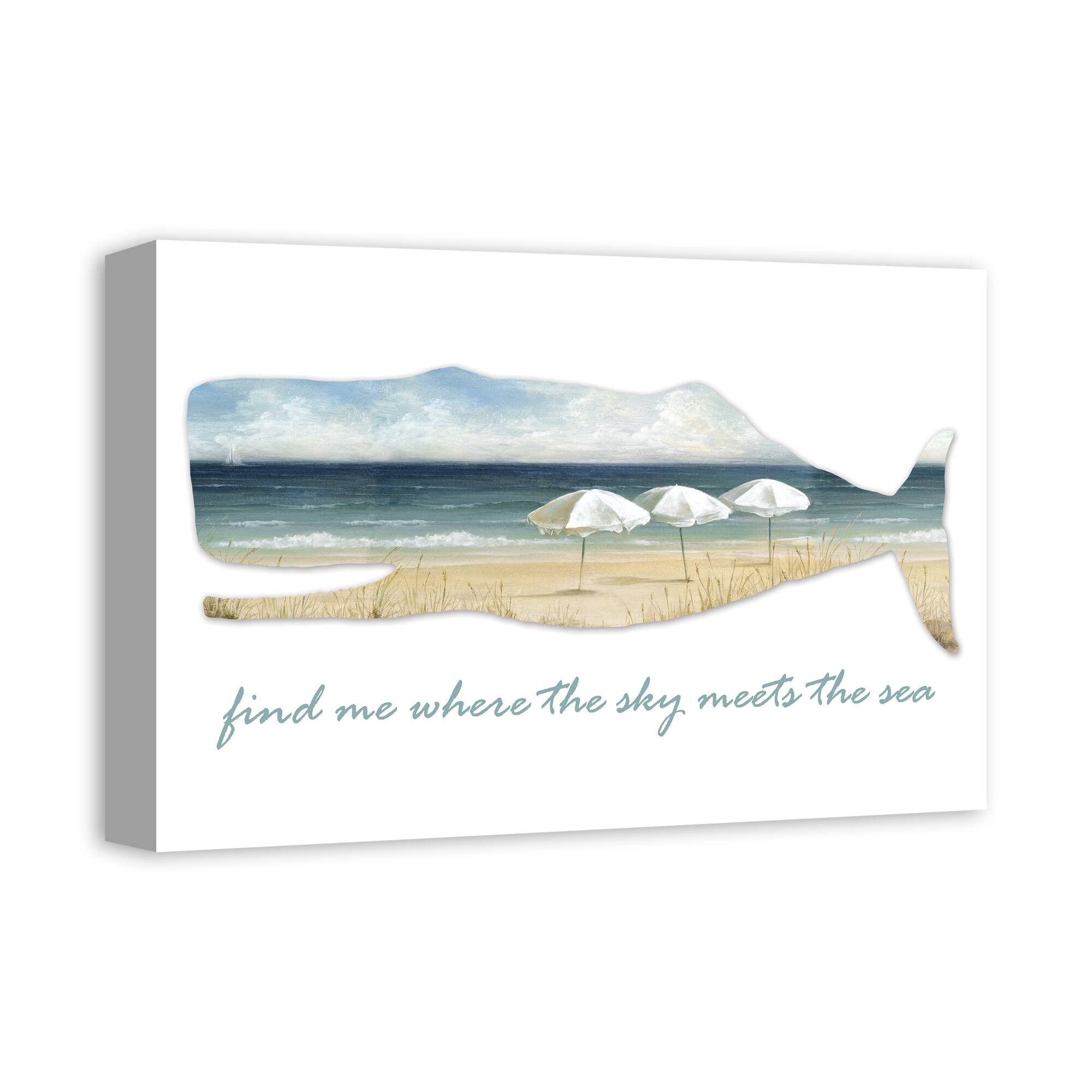 Where The Sea Meets The Sky Canvas Wall Art