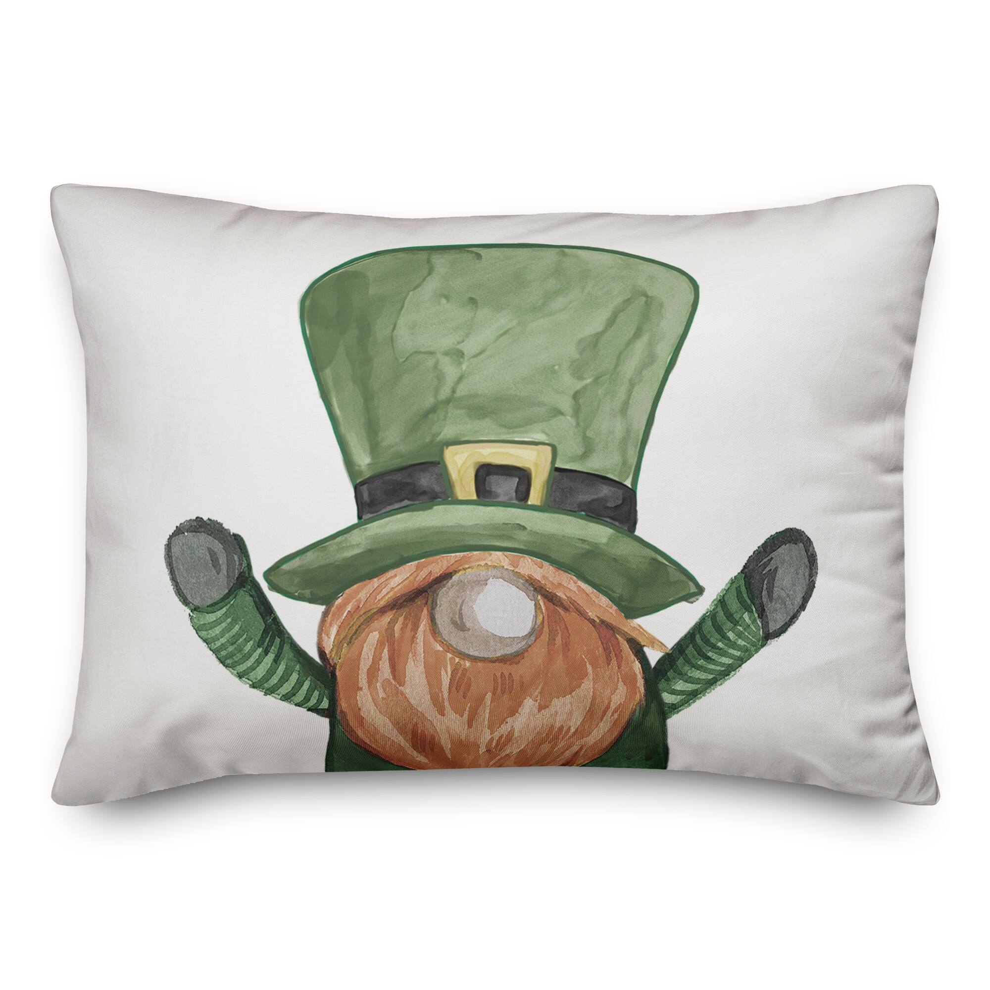 Up Close Leprechaun Pillow 14" x 20" Throw Pillow
