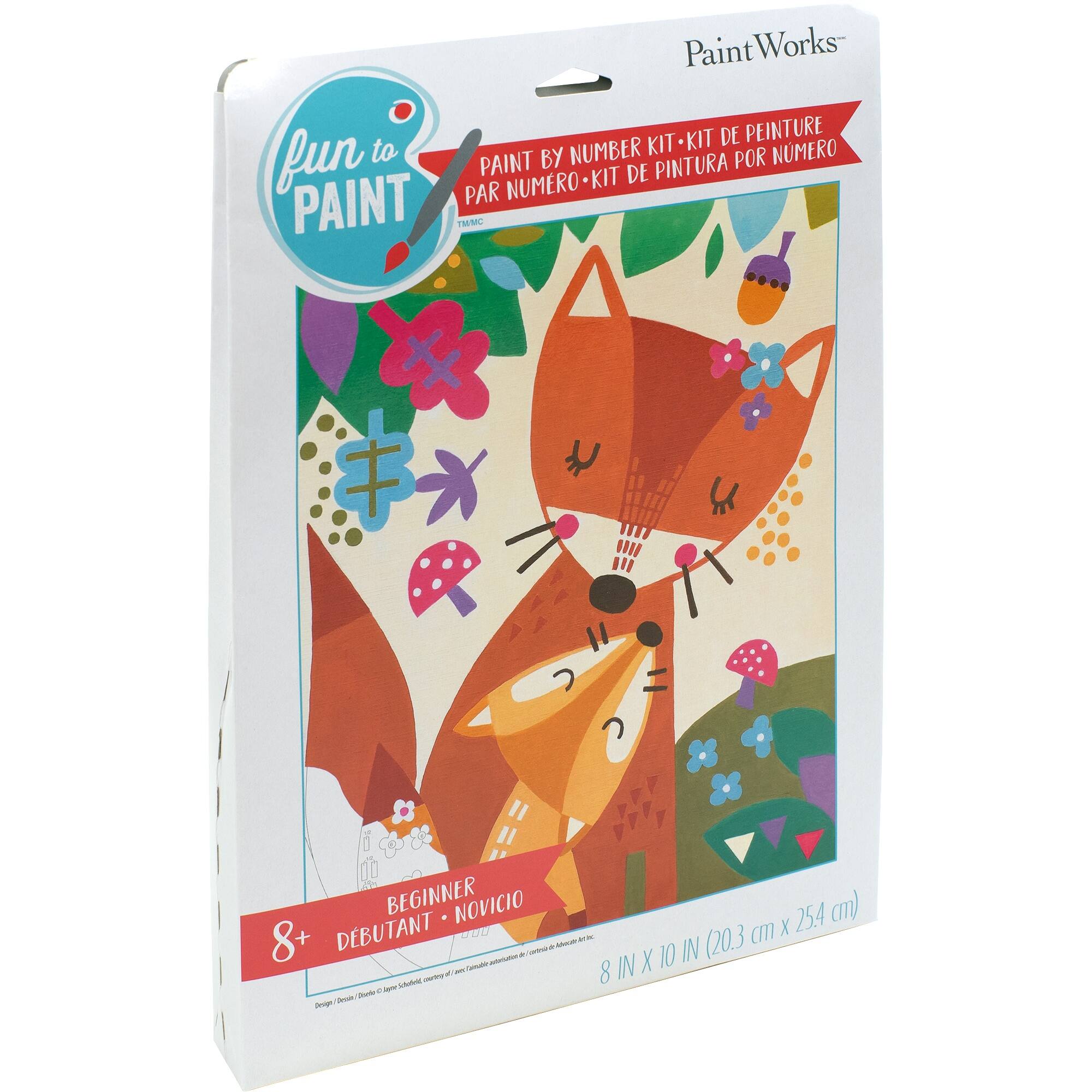 PaintWorks&#x2122; Mama Fox Paint by Number Kit
