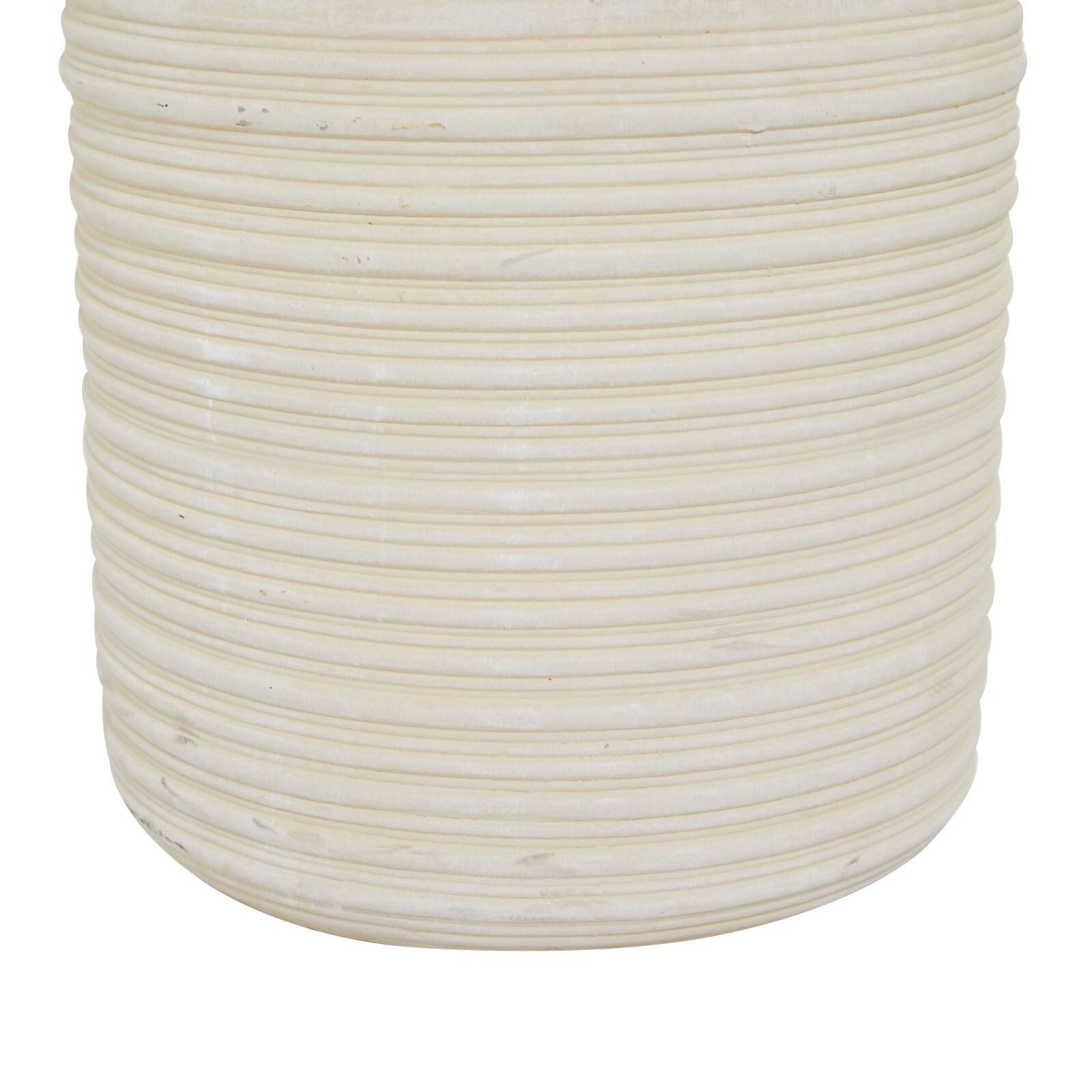 2.5ft. Potted White Plastic Contemporary Artificial Foliage