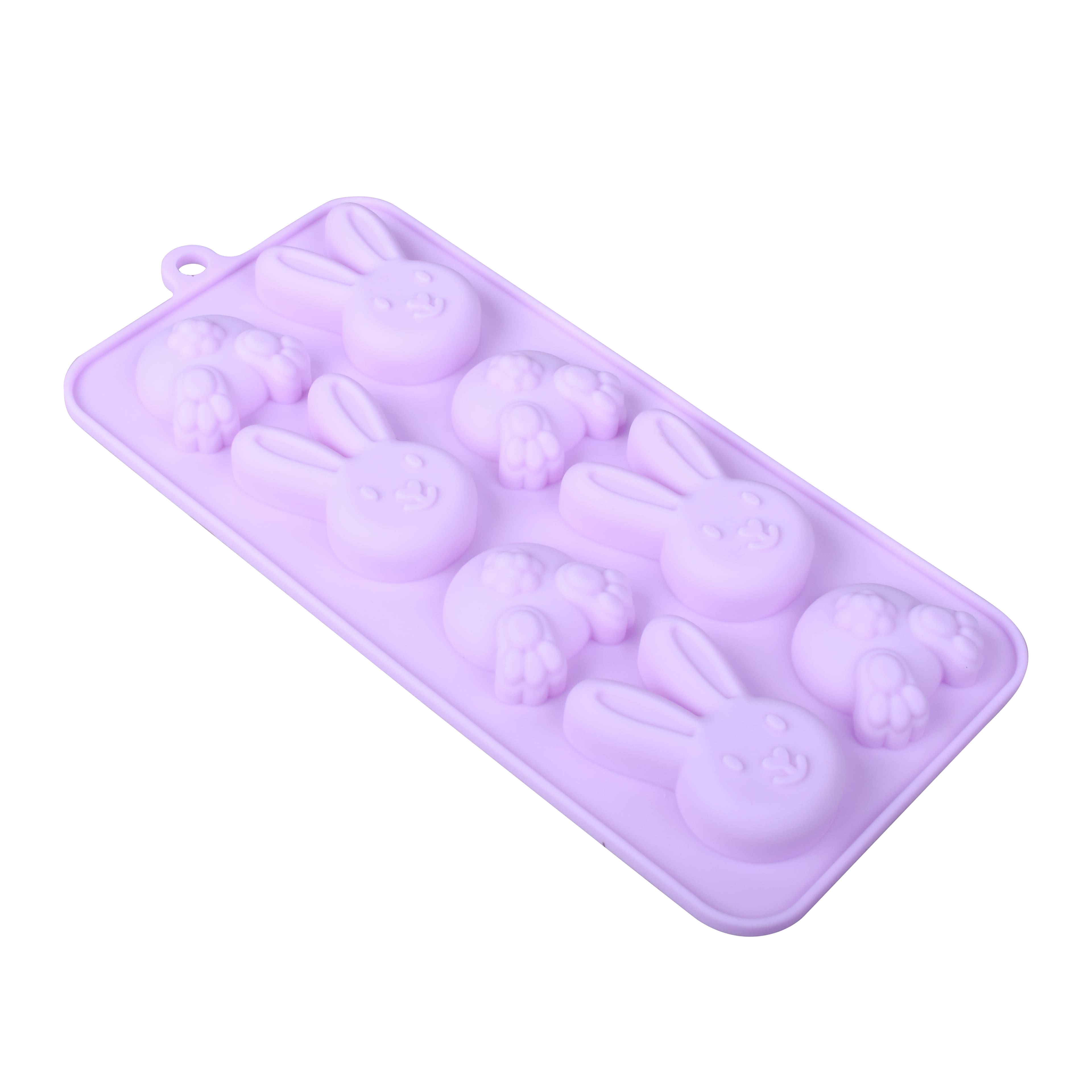 Easter Bunny Heads &#x26; Tails Silicone Candy Mold by Celebrate It&#xAE;