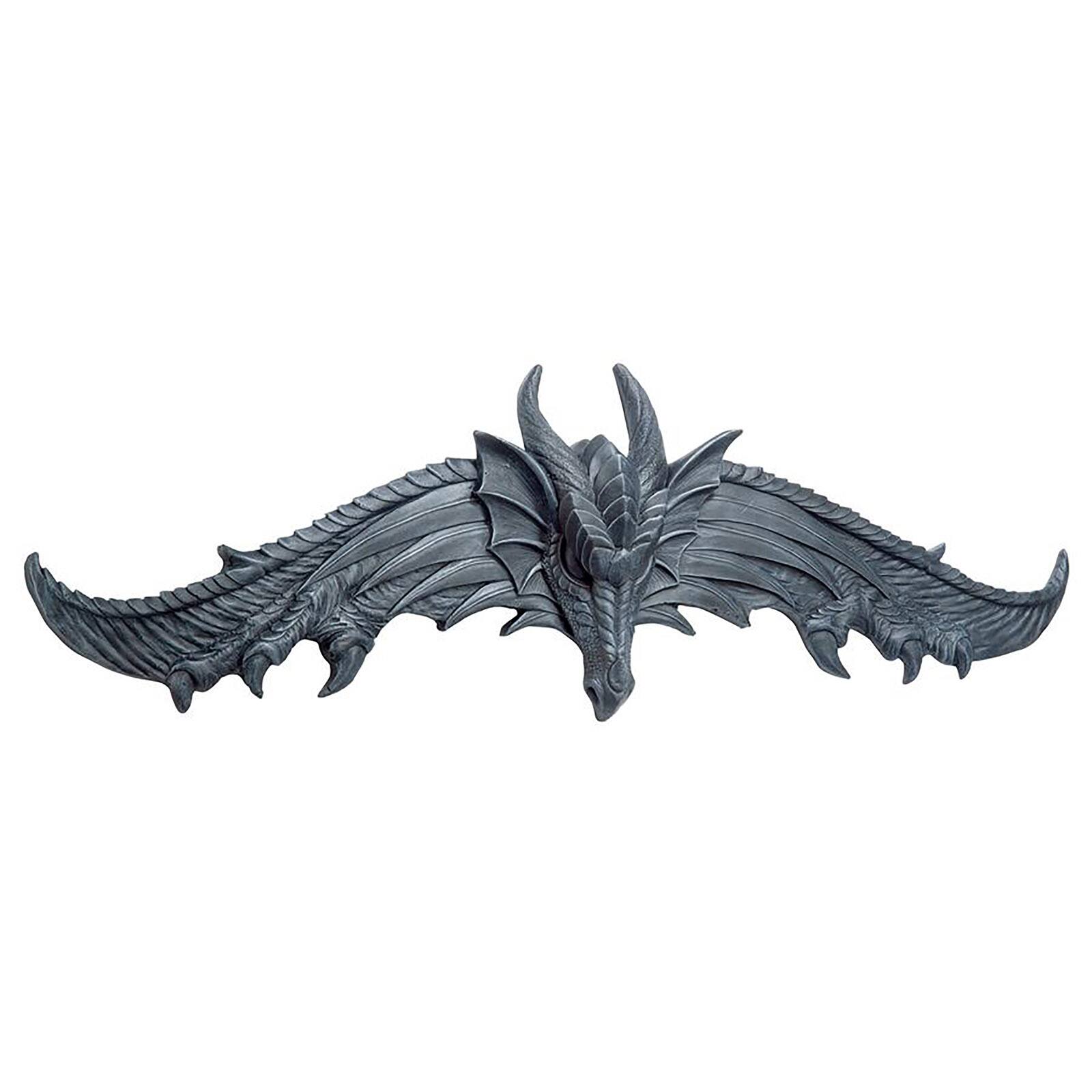 Design Toscano The Hardwick Dragon Wall Pediment Set