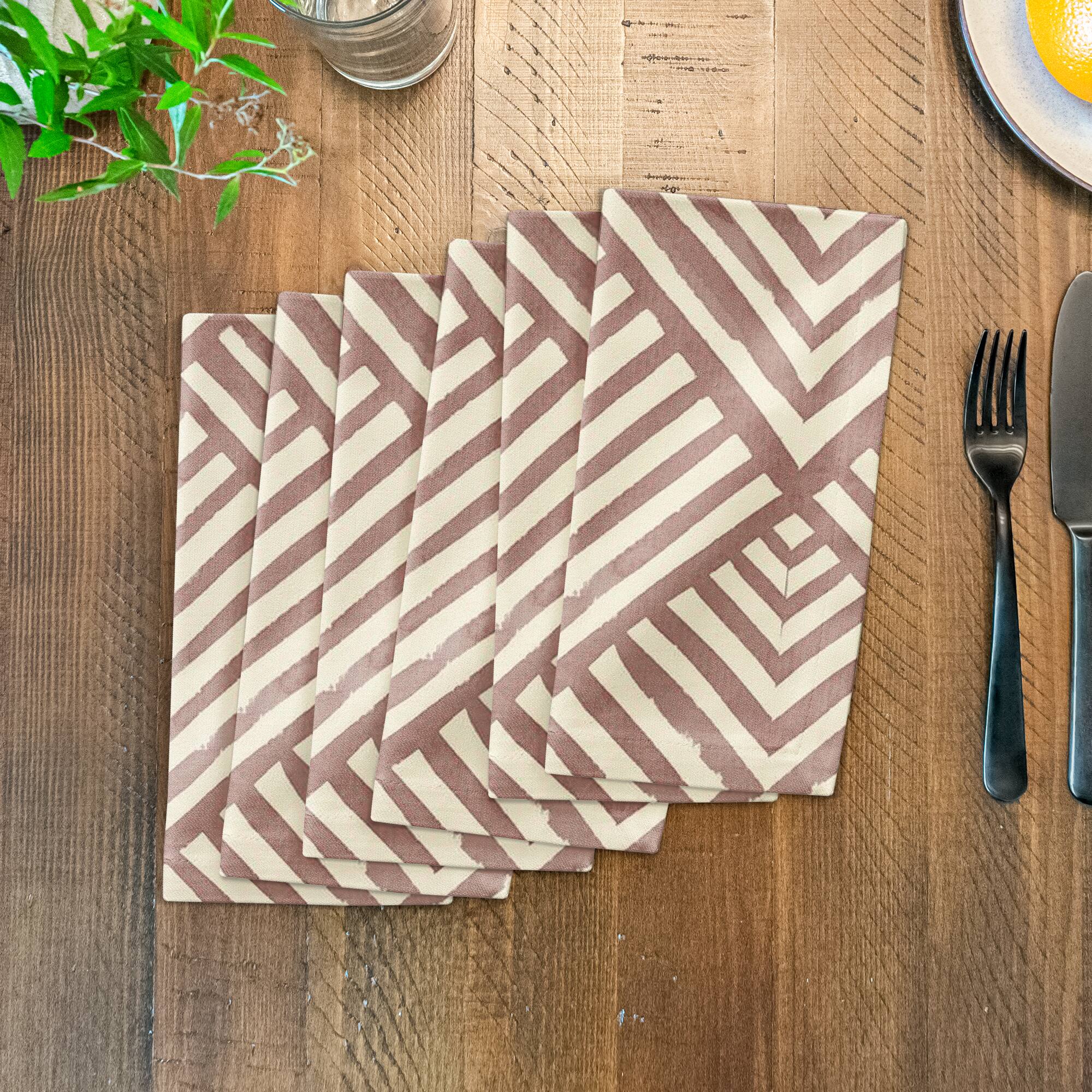 Watercolor Diamond Cotton Twill Napkin