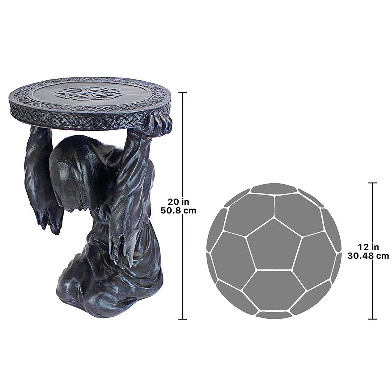 Design Toscano 20" Deaths at Hand Grim Reaper Sculptural Side Table