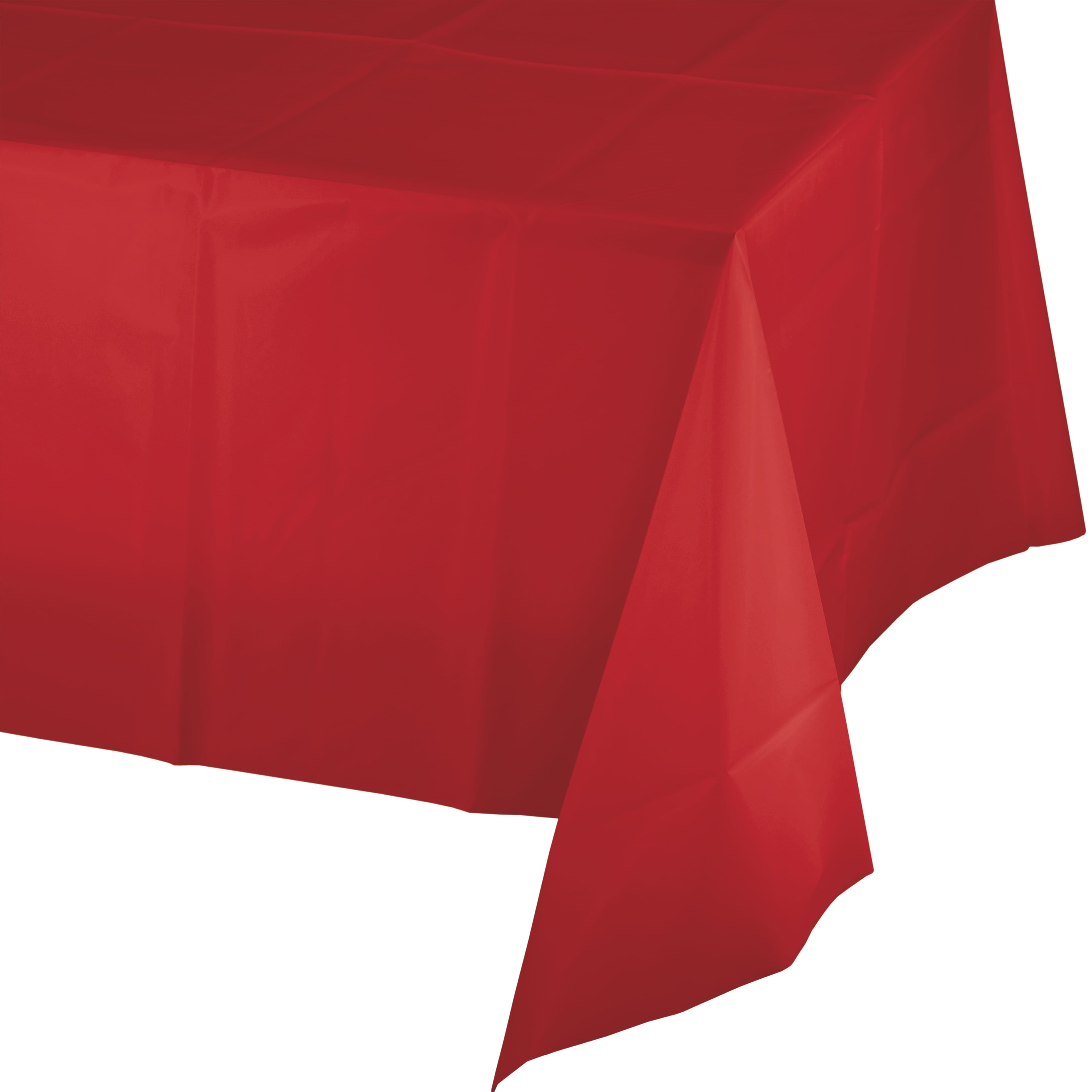 Hoffmaster 54" x 108" Plastic Tablecloth