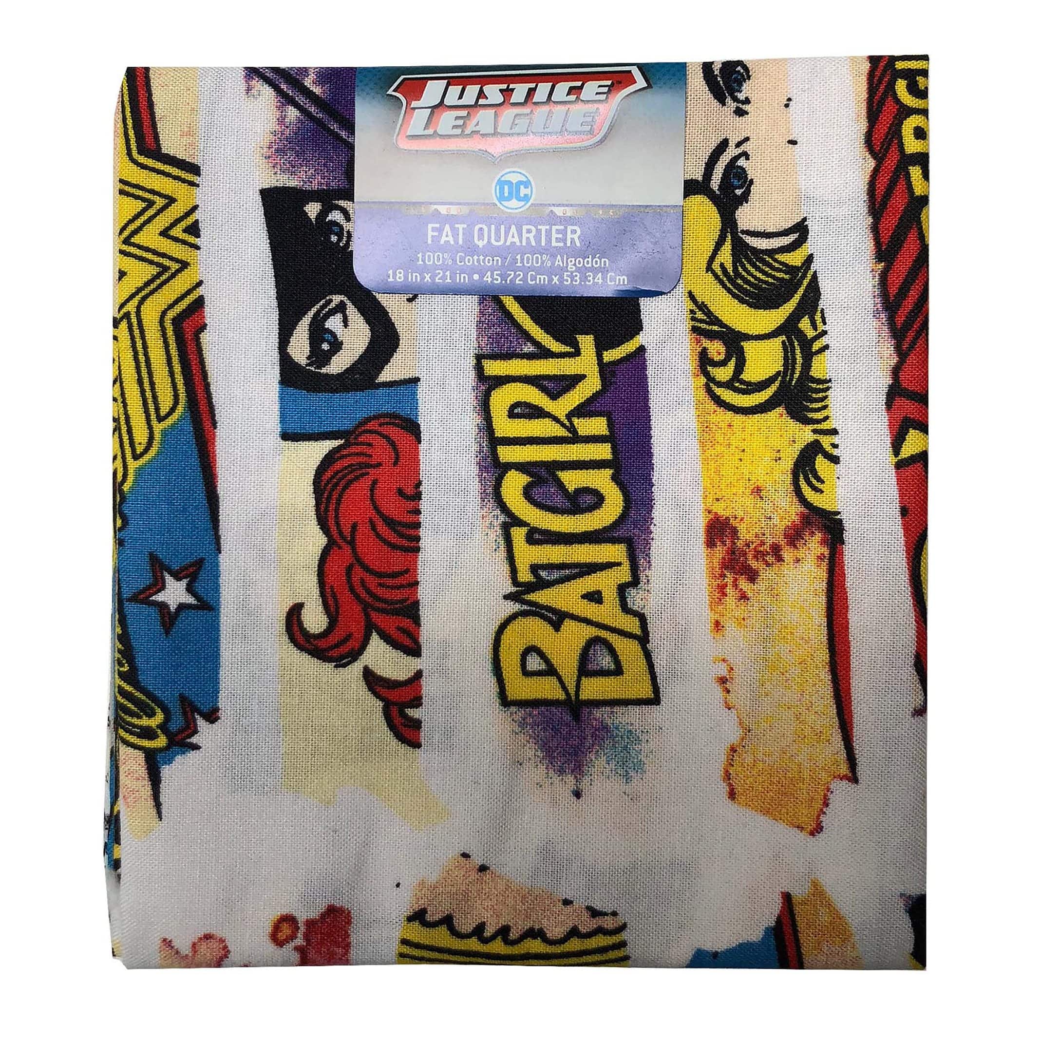 Camelot Fabrics DC Comics Heroines Cotton Fat Quarter Bundle
