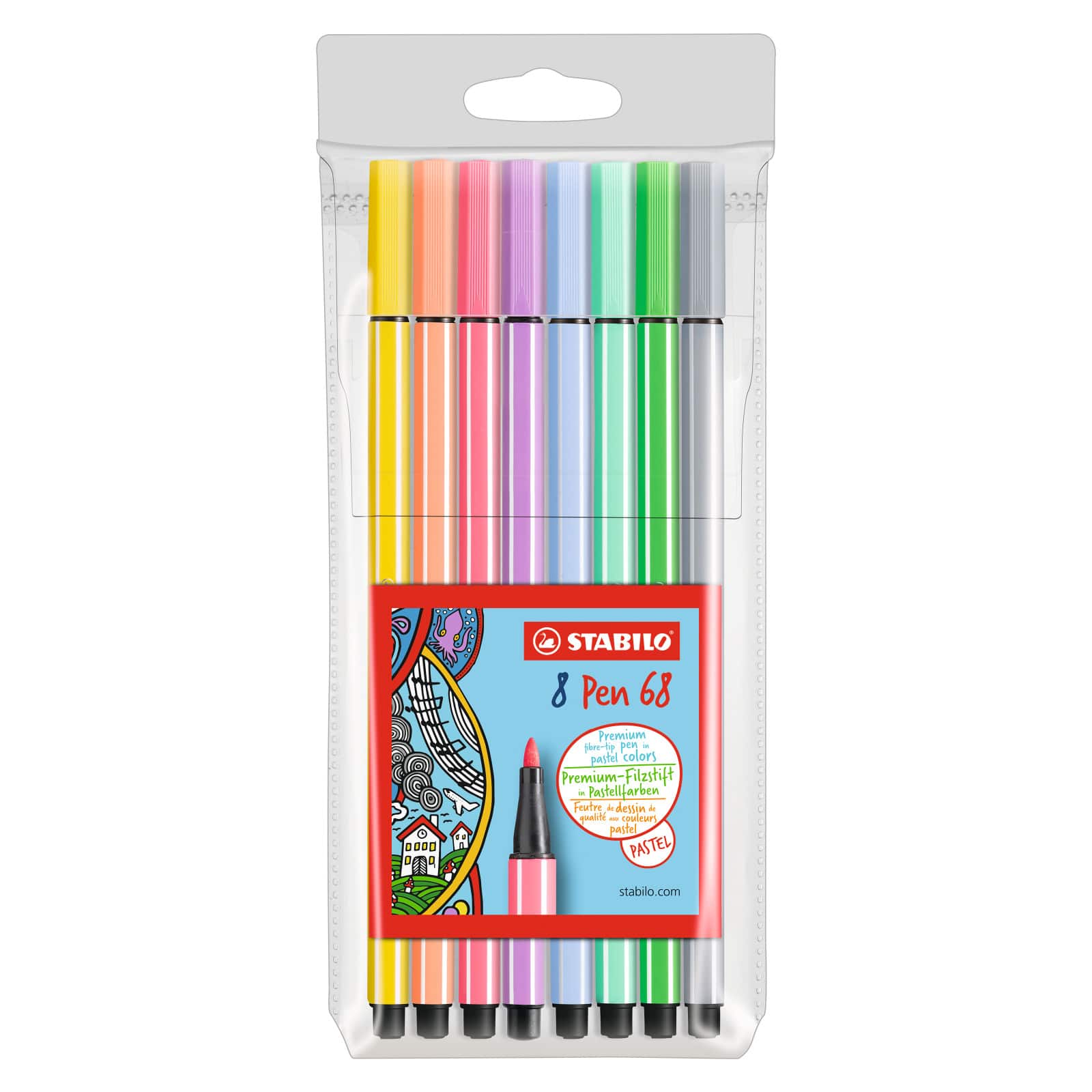 Negen thermometer Evolueren Stabilo® Pen 68 Pastel 8 Color Multiliner Set | Michaels