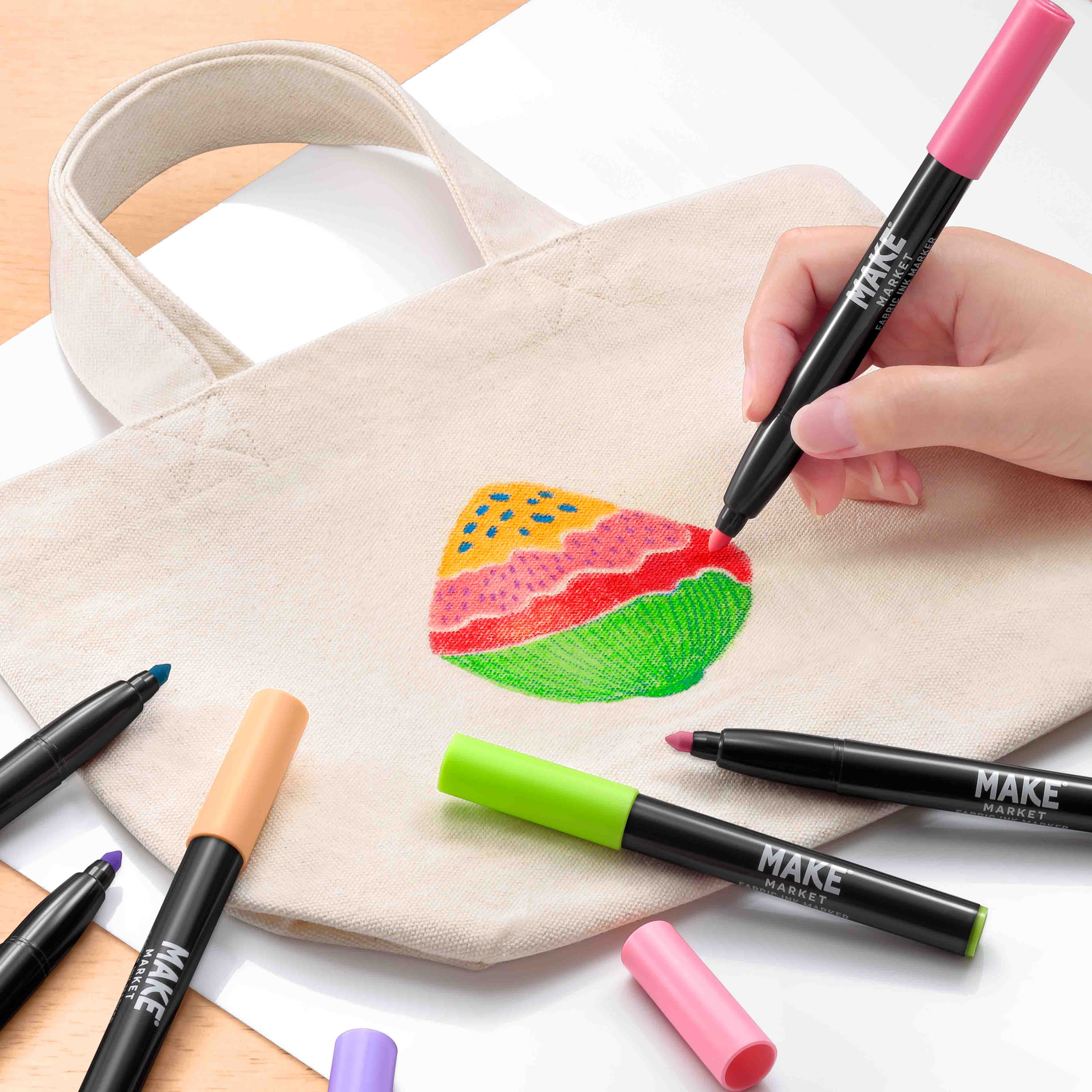 12 Packs: 6 ct. (72 total) Graffiti Fabric Markers by Make Market®