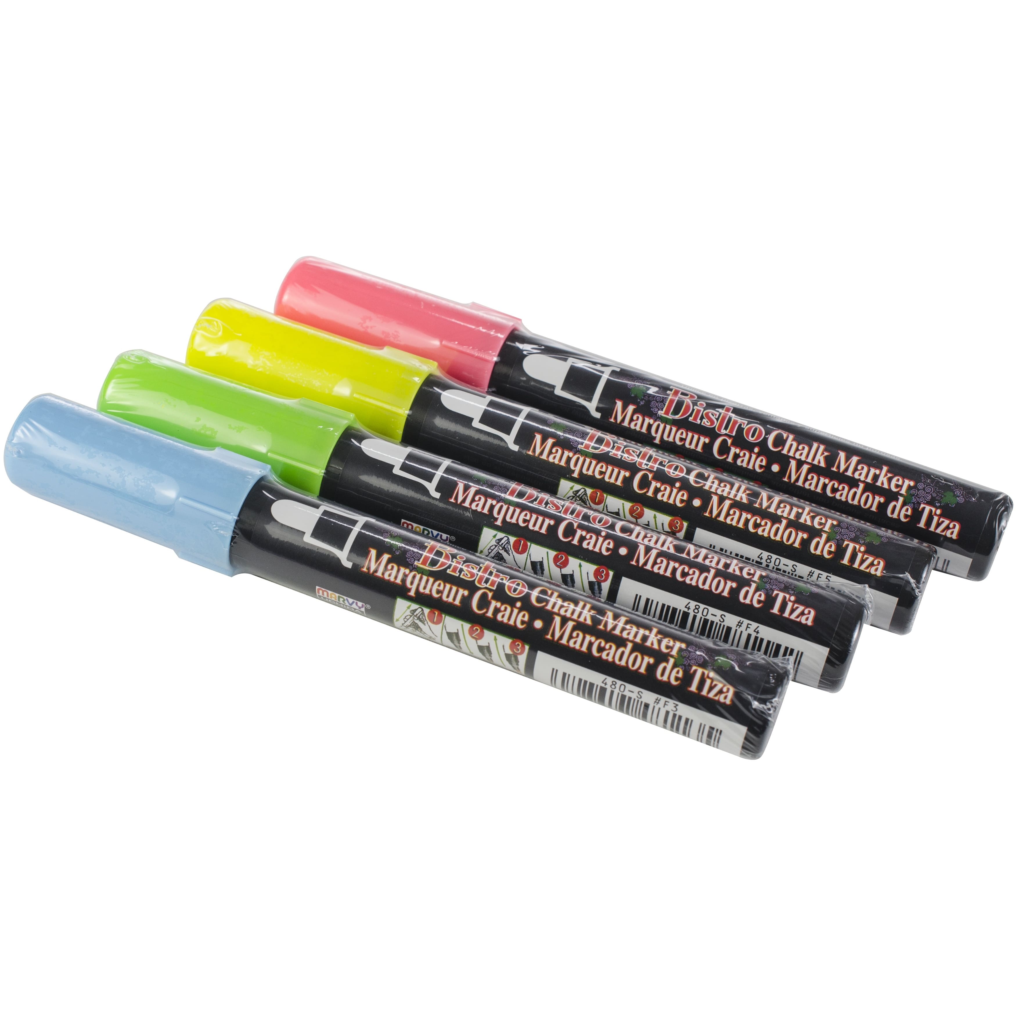 Marvy® Uchida Bistro Multicolored 6mm Chalk Marker Point Set, 4ct.