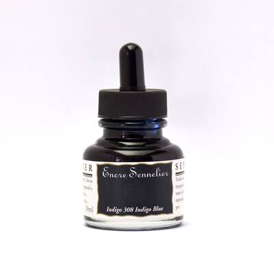 Sennelier Drawing Ink, 30ml Bottle, Carmine