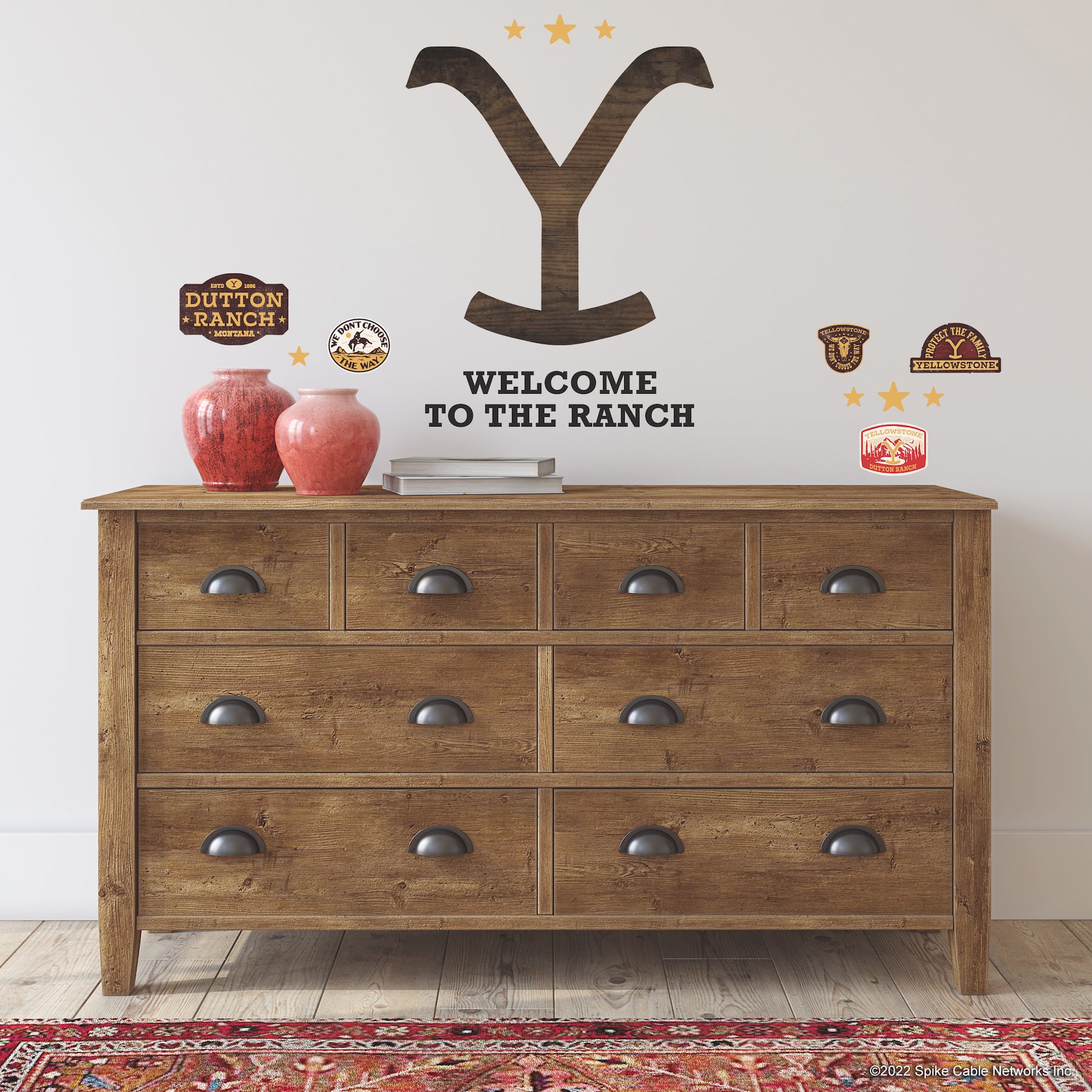 RoomMates Yellowstone Dutton Ranch Logo Giant Peel &#x26; Stick Wall Decals