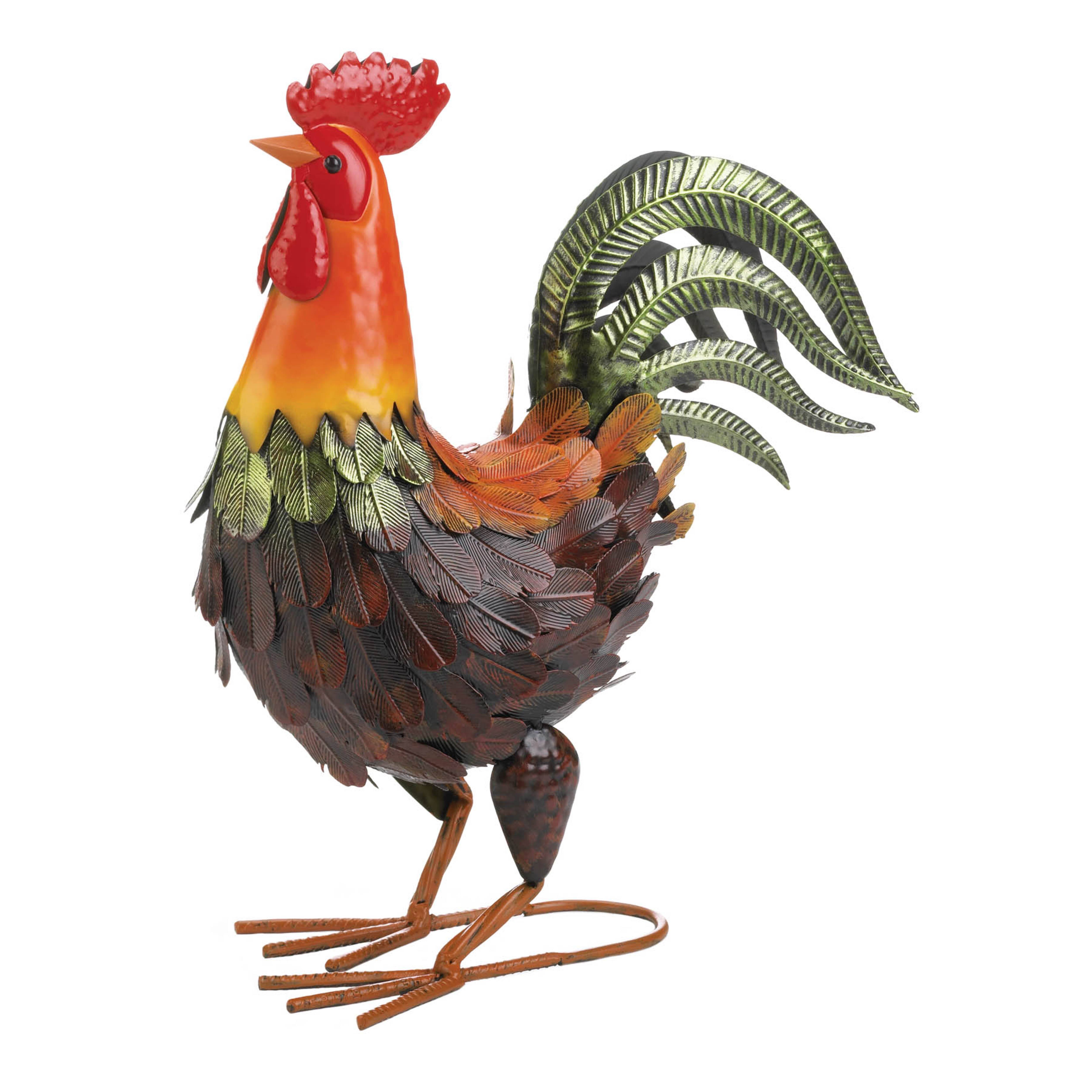 15&#x22; Colorful Rooster Decoration