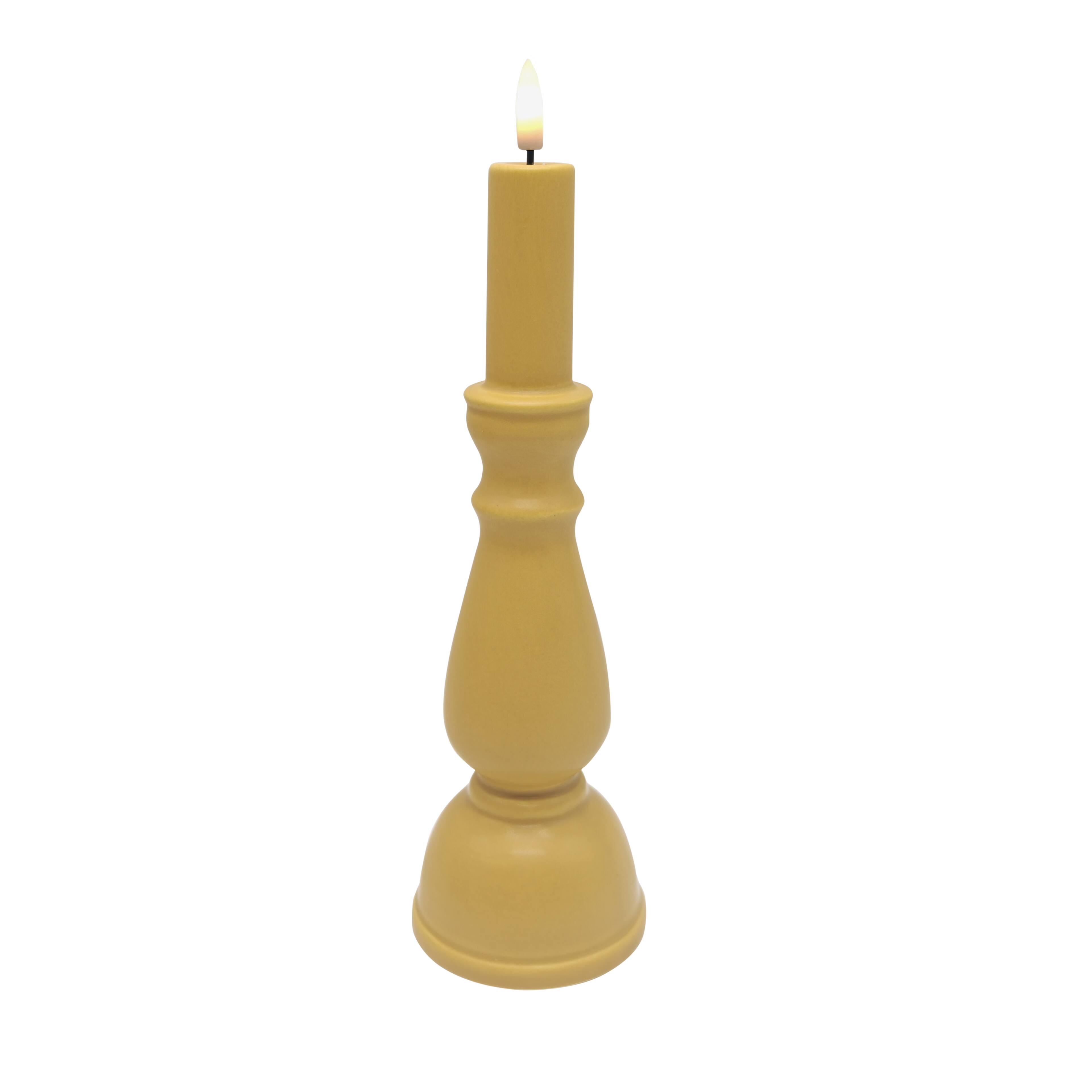 10" LED Ceramic Taper Candle by Ashland®