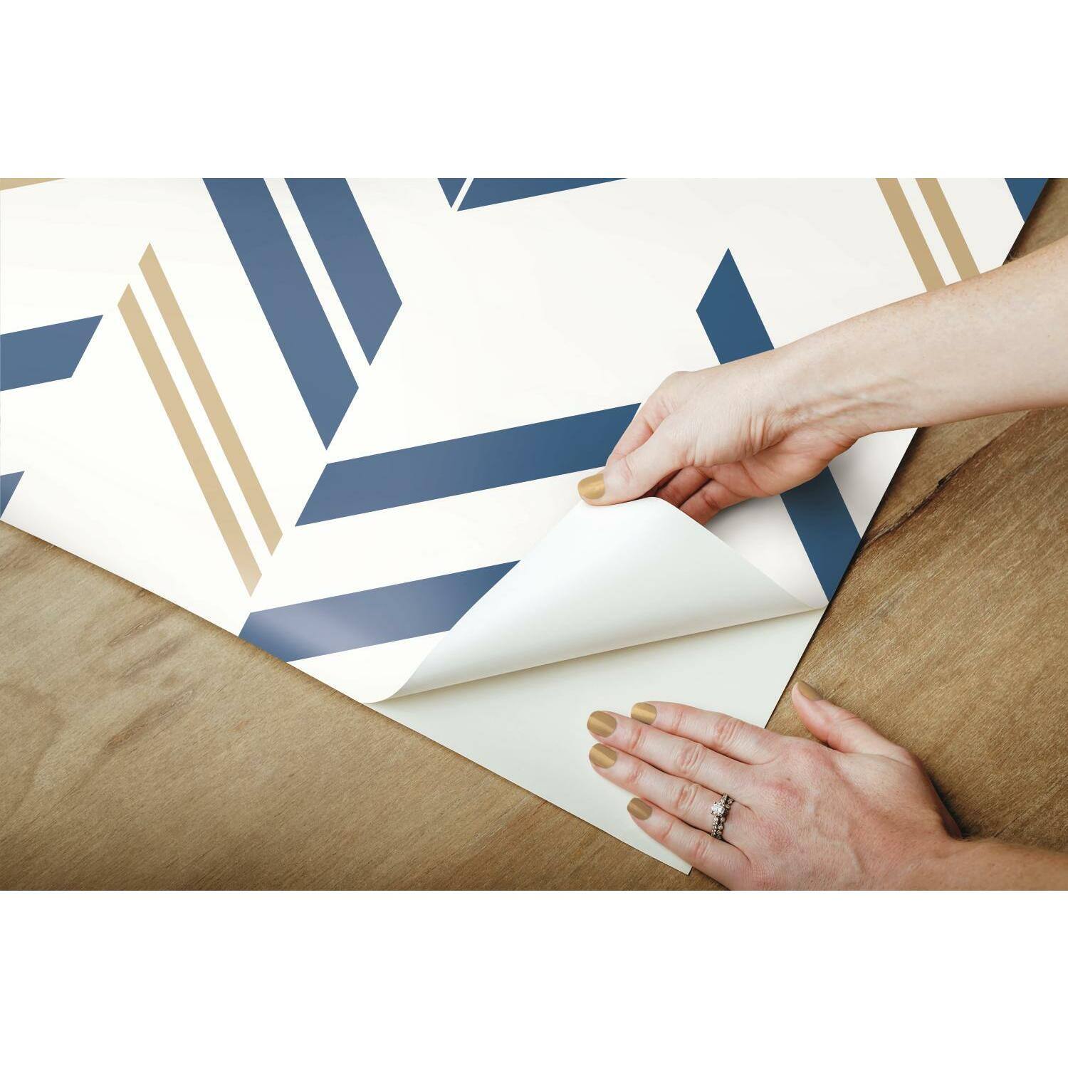 RoomMates Chevron Stripe Peel & Stick Wallpaper