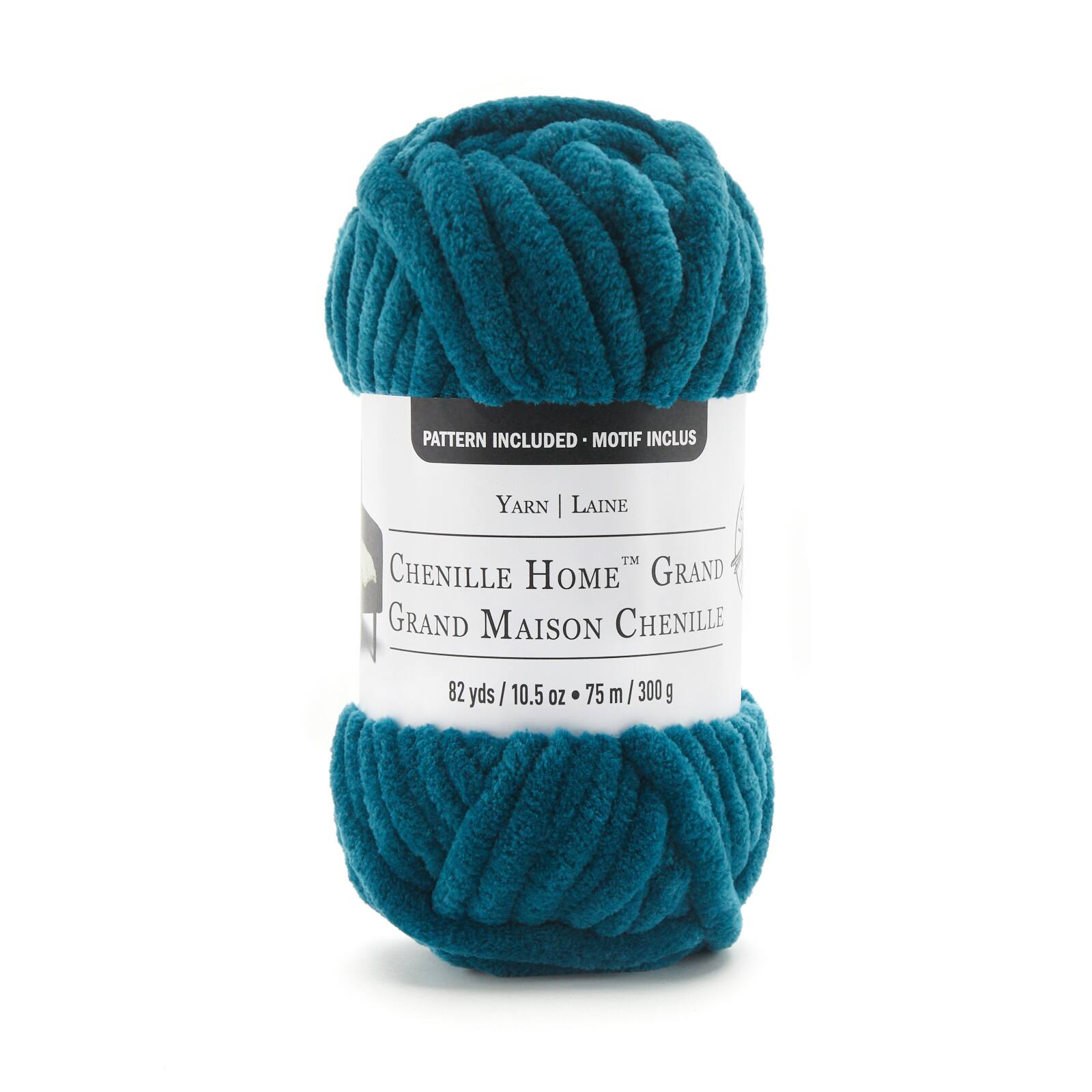 2 Pack of Chenille Home™ Grand Yarn by Loops & Threads® in Teal | 10.5 oz | Michaels®